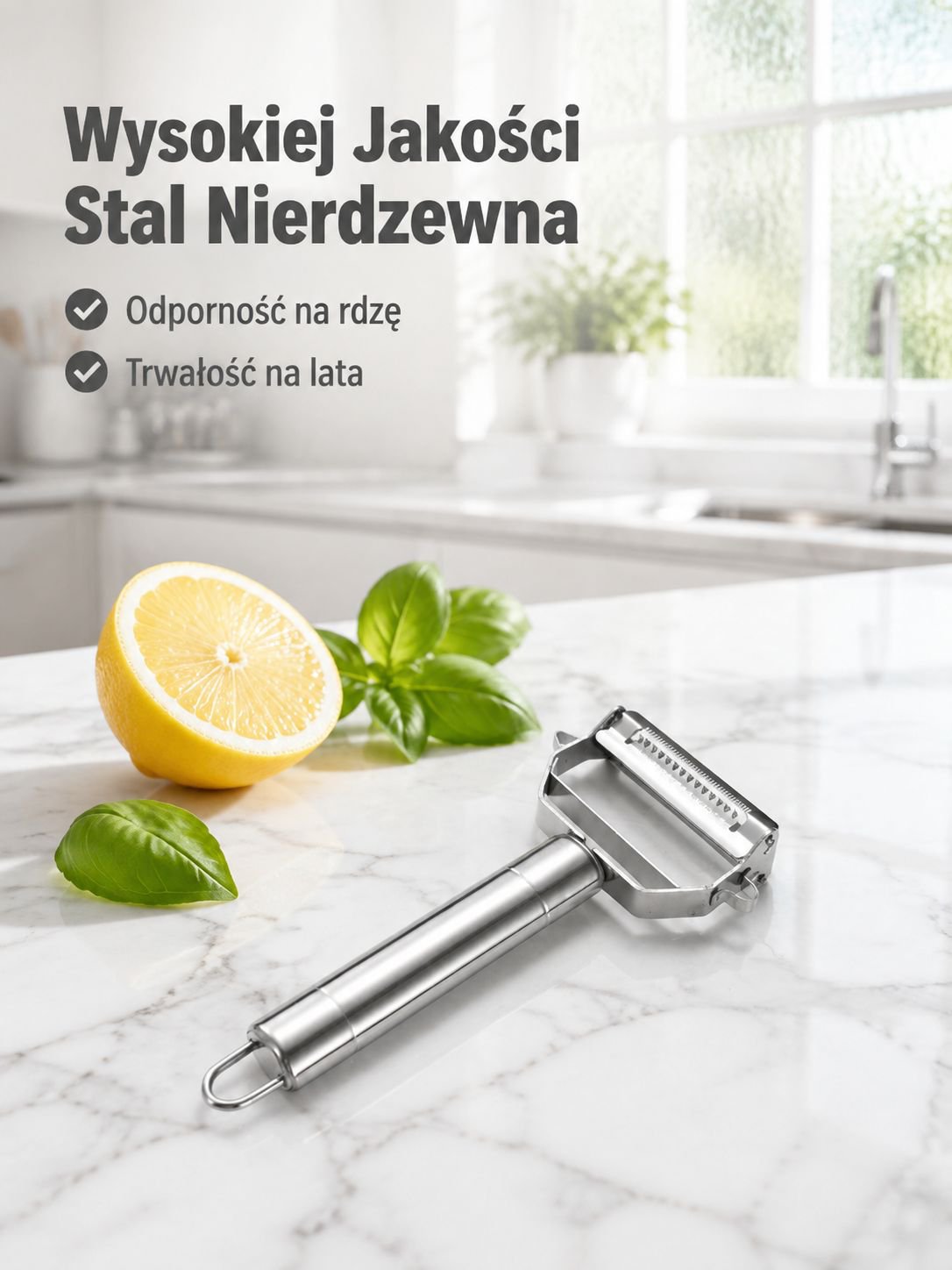 Wielofunkcyjna obieraczka ze stali nierdzewnej z podwójną głowicą