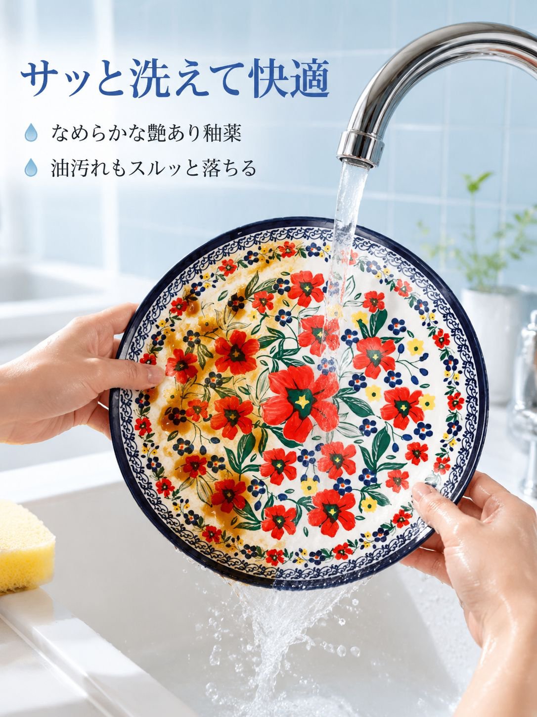 下絵付けディナープレート