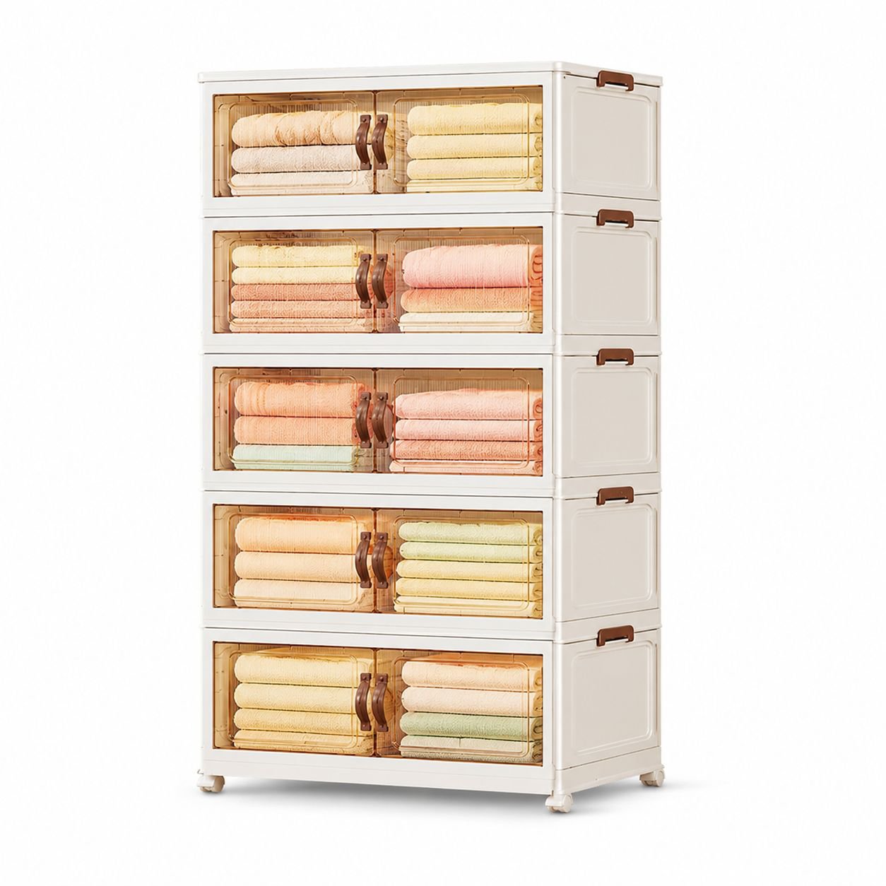 Home Multi-layer Folding Storage Cabinet, No Installation Simple Storage Box