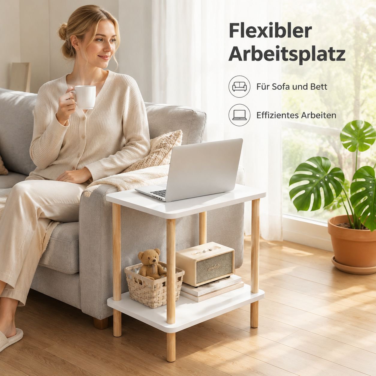 Kleiner Tisch/Sitztisch/beweglicher Nachttisch/Nachttisch