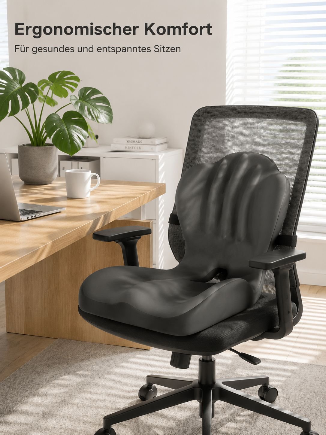 Ergonomisches Sitzkissen aus Memory-Schaum für Bürostühle