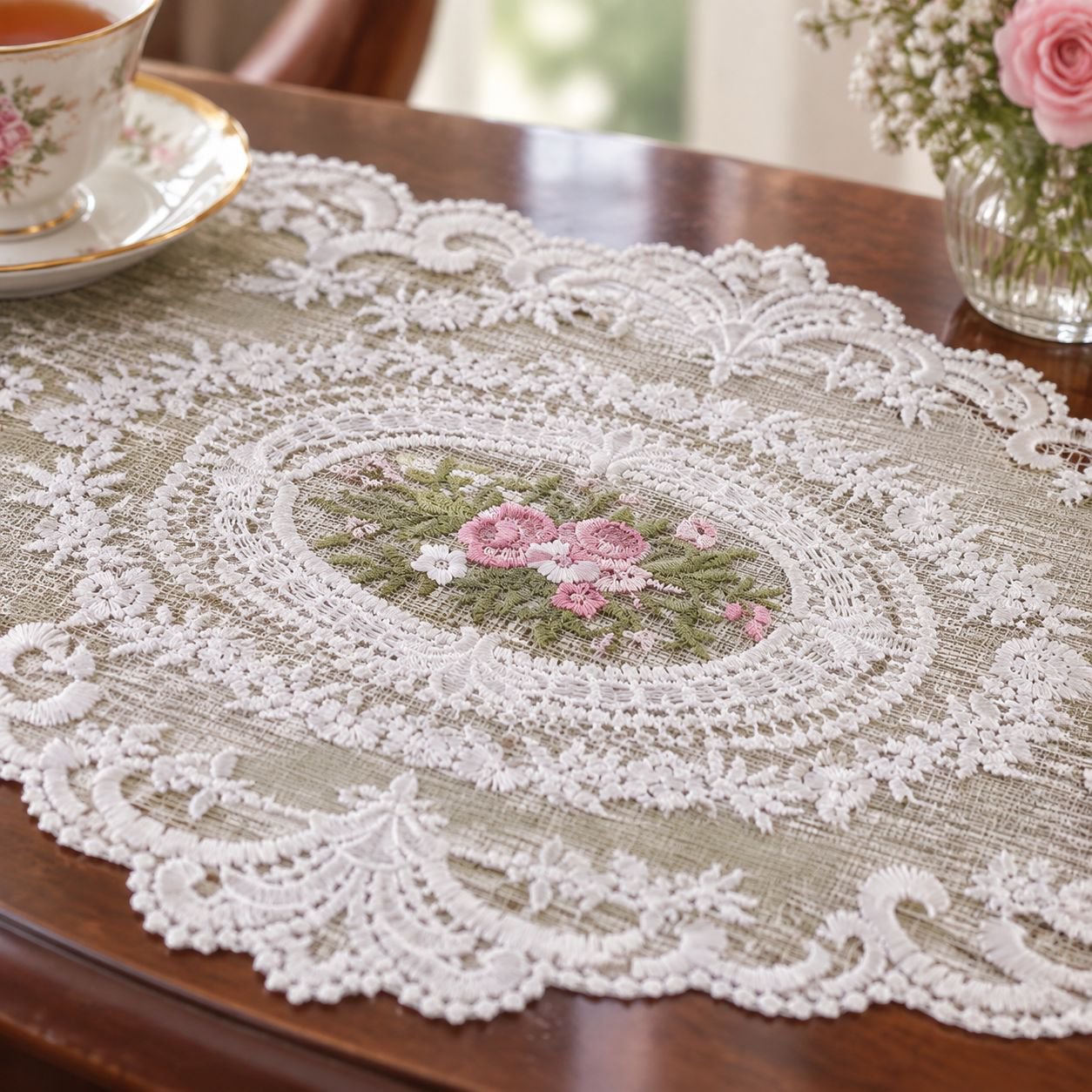 JMY - French Lace Tablecloth Placemat