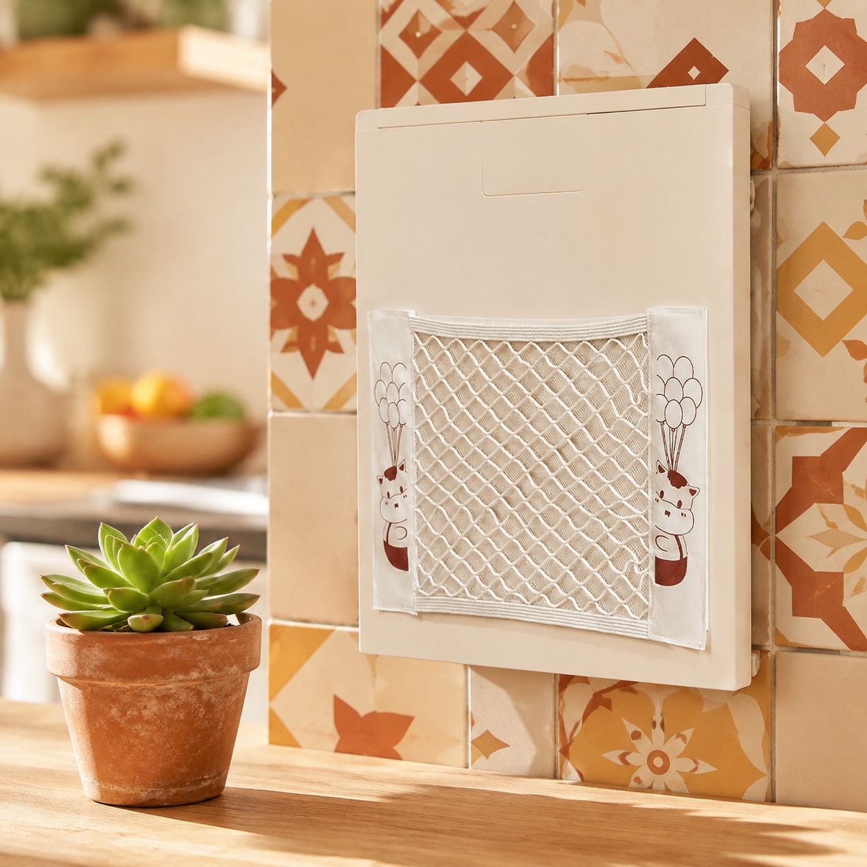 Soporte organizador multifuncional de bolsas de basura de plástico para cocina, colgante de pared
