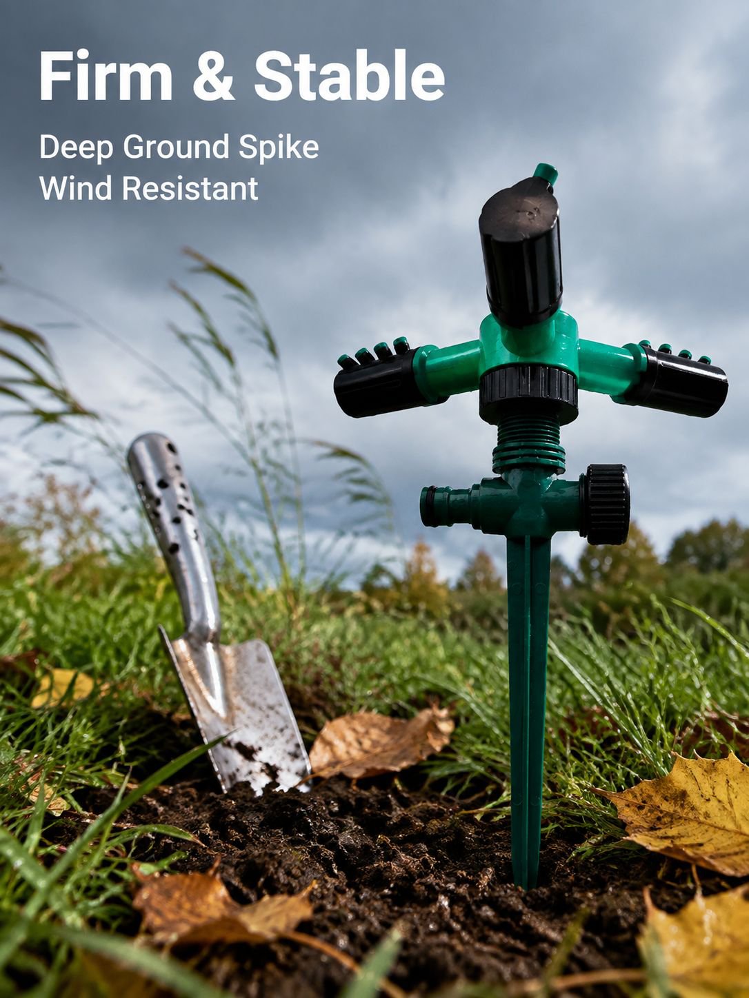 360° Rotating Triple-Head Garden Water Sprinkler