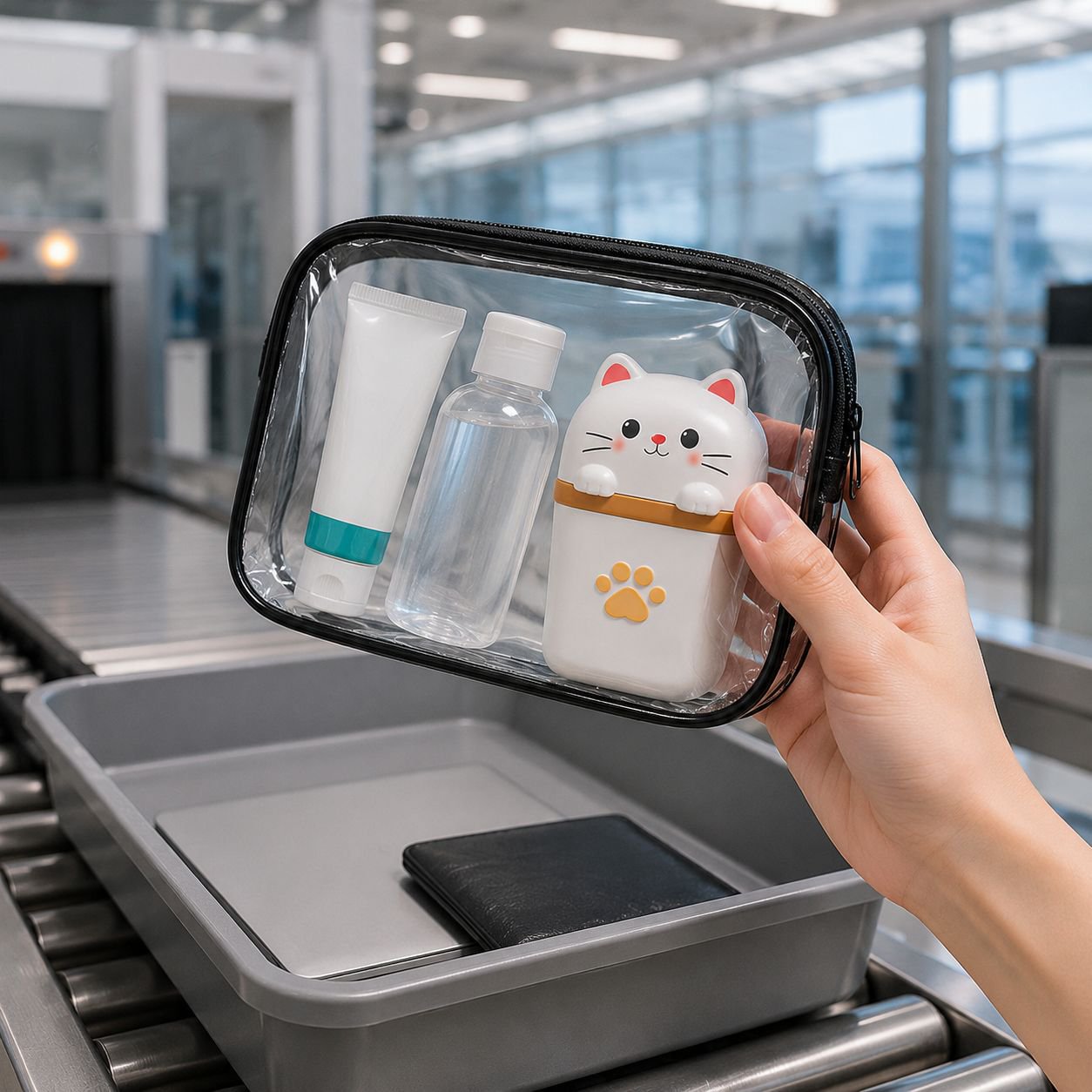 Compact Cat Soap Case for Bathroom and Travel