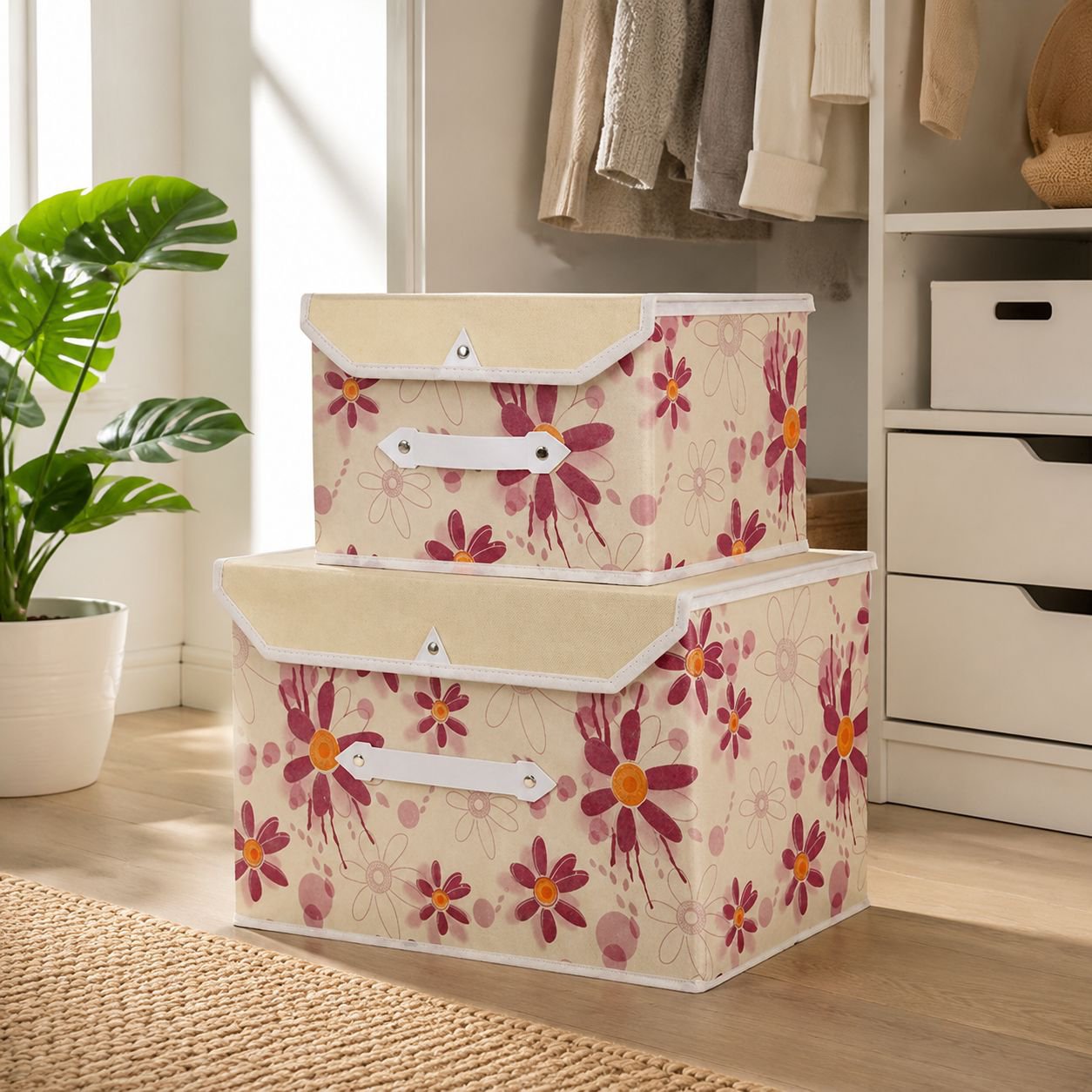 Foldable Storage Box Household Organizer Thickened Fabric Storage Bin