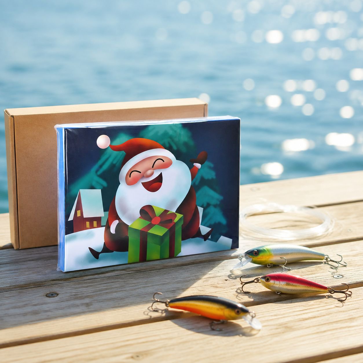 No. 7 Lure Christmas Gift Box Set 24 Lure Lure Blind Box Fishing Bait Minnow Bo Climbing VIB Set
