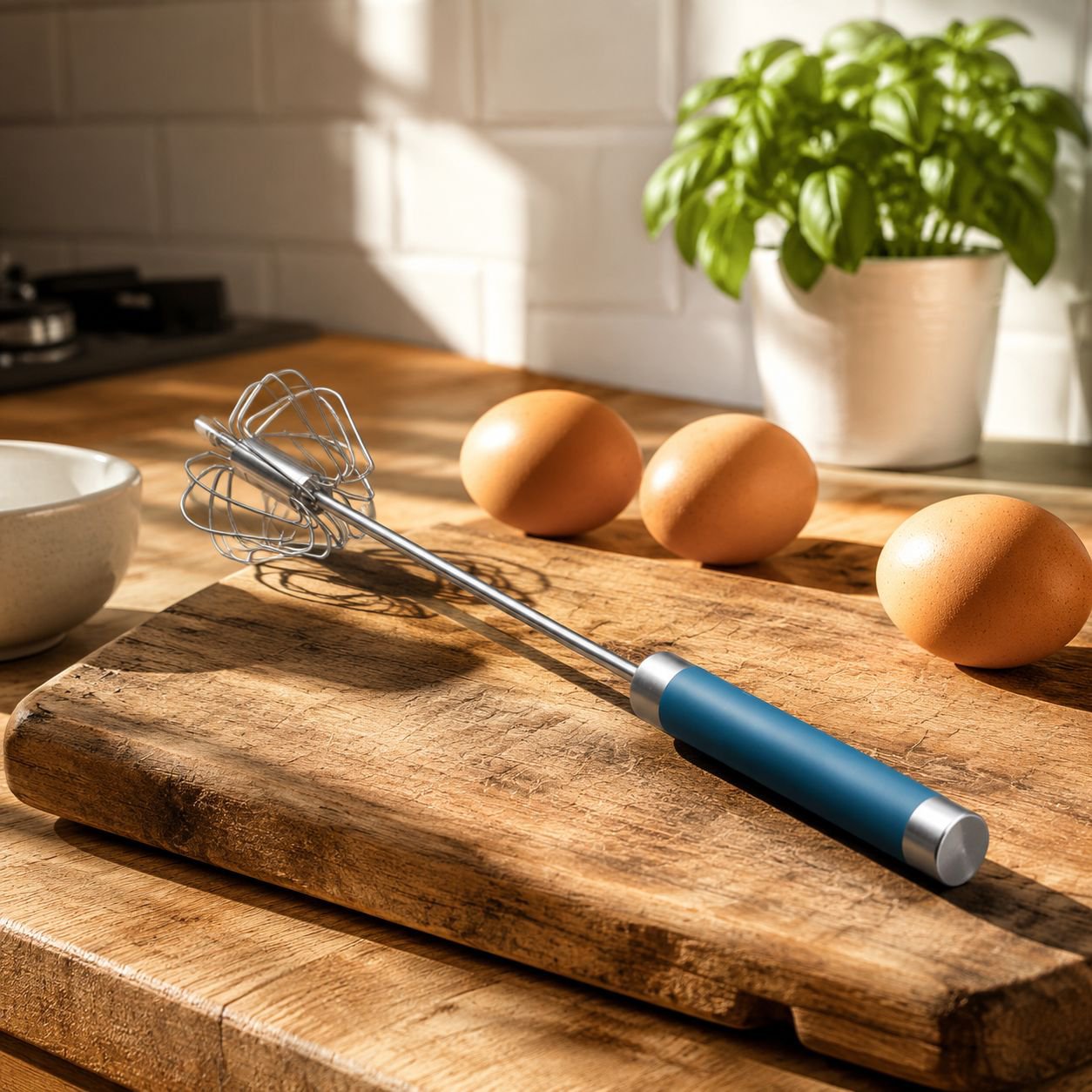 Multifunctional Manual Stainless Steel Egg Beater