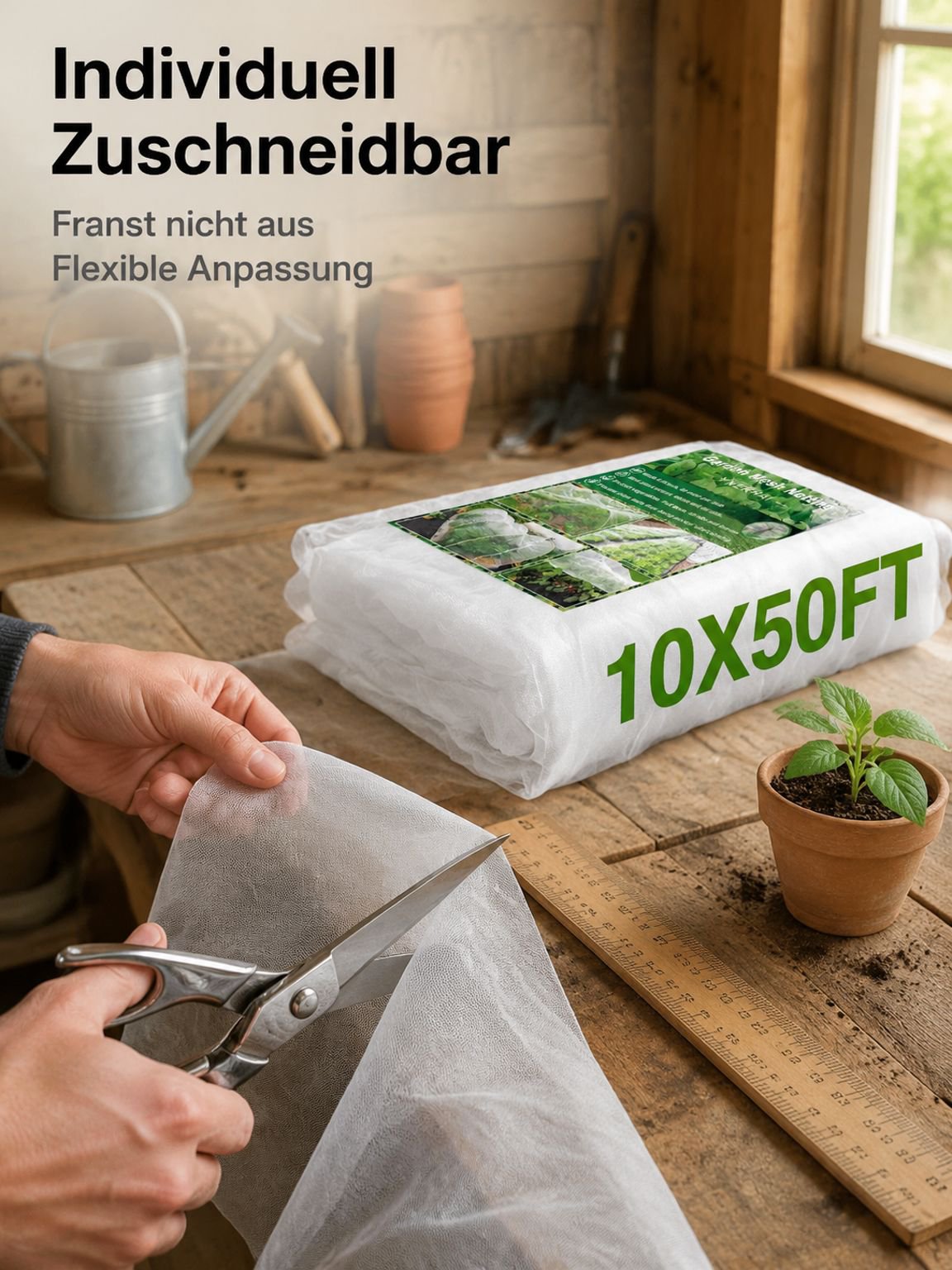 Insektensicheres Gewächshausnetz für Gemüsegärten, Gartenbau, Wärmeschutzgewächshäuser und Freilands