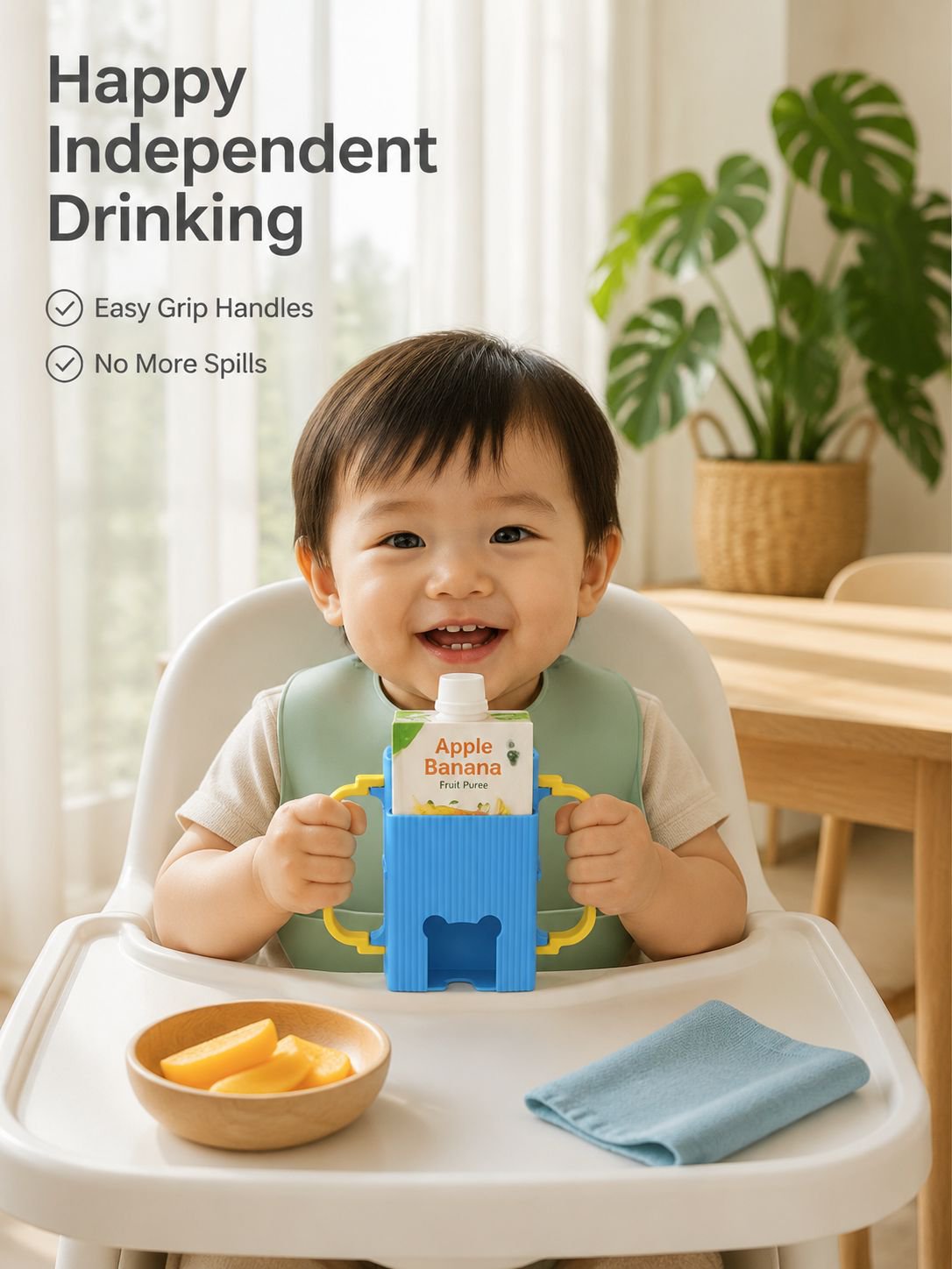Crush-Resistant, Spill-Proof Milk and Fruit Puree Cartons