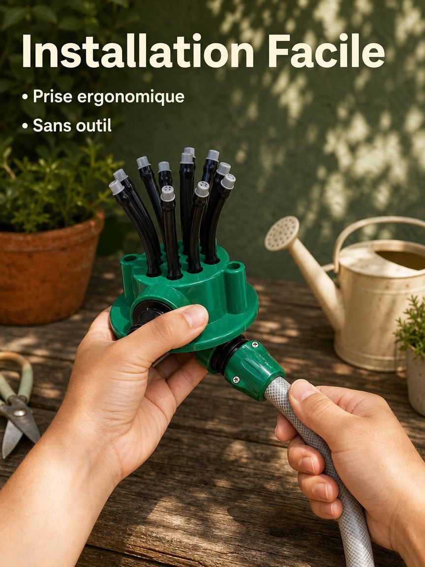 Arroseur multifonction à plusieurs têtes