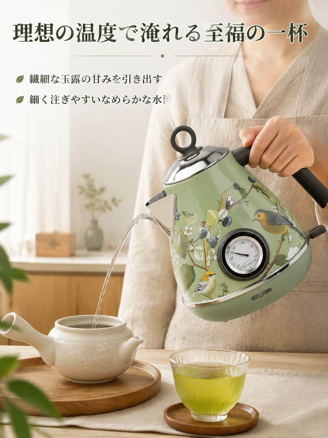 ディスプレイ付き豪華レトロ装飾ティーポット 型番ZL