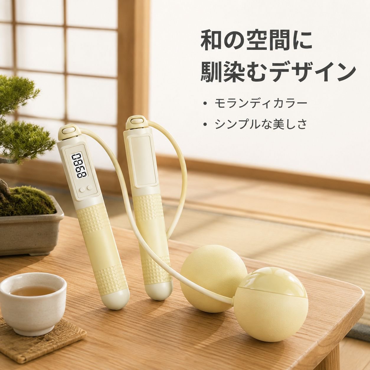 家庭用スマートコードレス縄跳び 加重スチールロープ 大人用