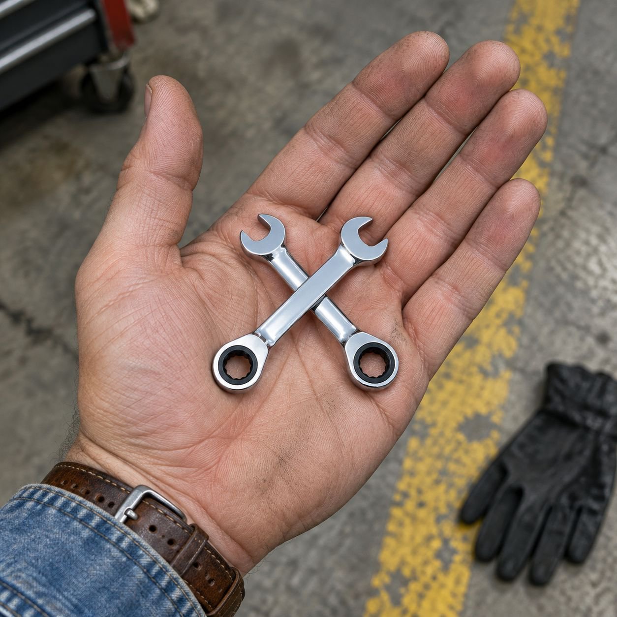 ratchet wrench set for automotive repair