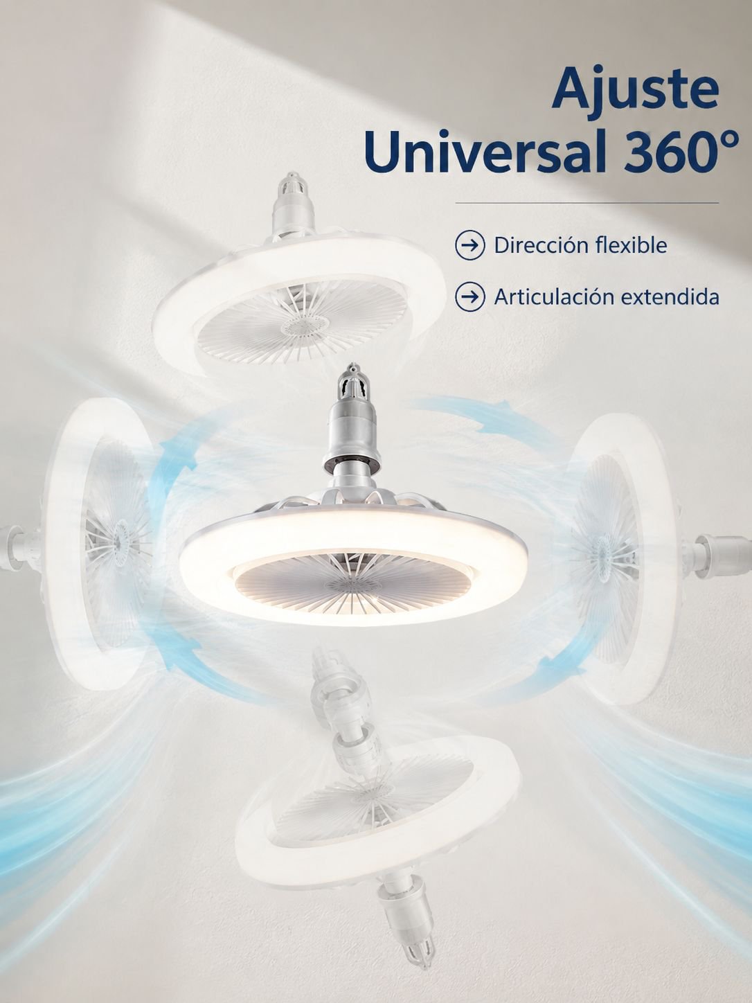 Ventilateur de plafond avec lampe E27