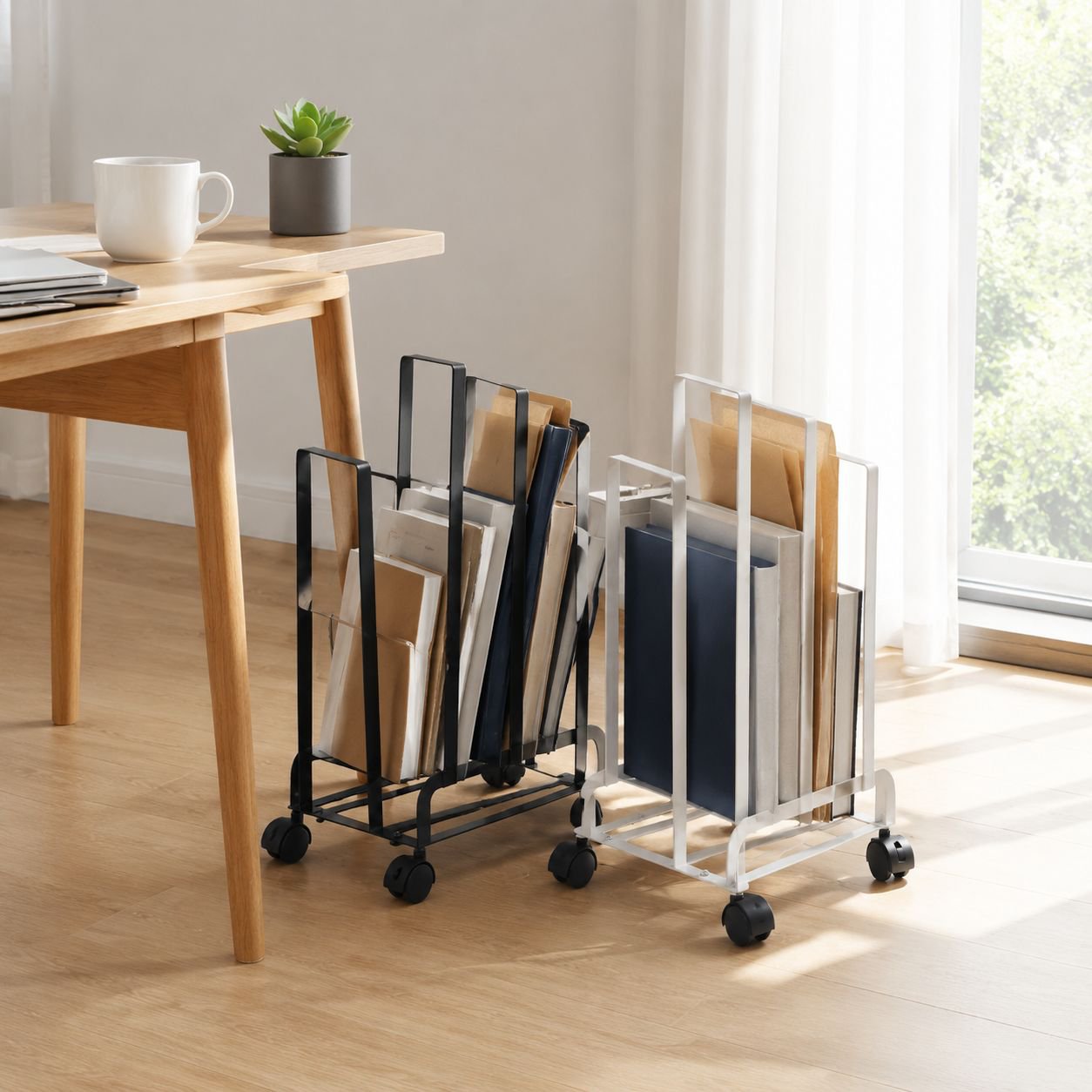 Multi-purpose Mobile Cardboard Organizer