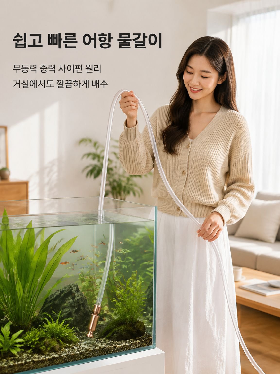 가정용 어항 물갈이 펌프 다기능 추수기