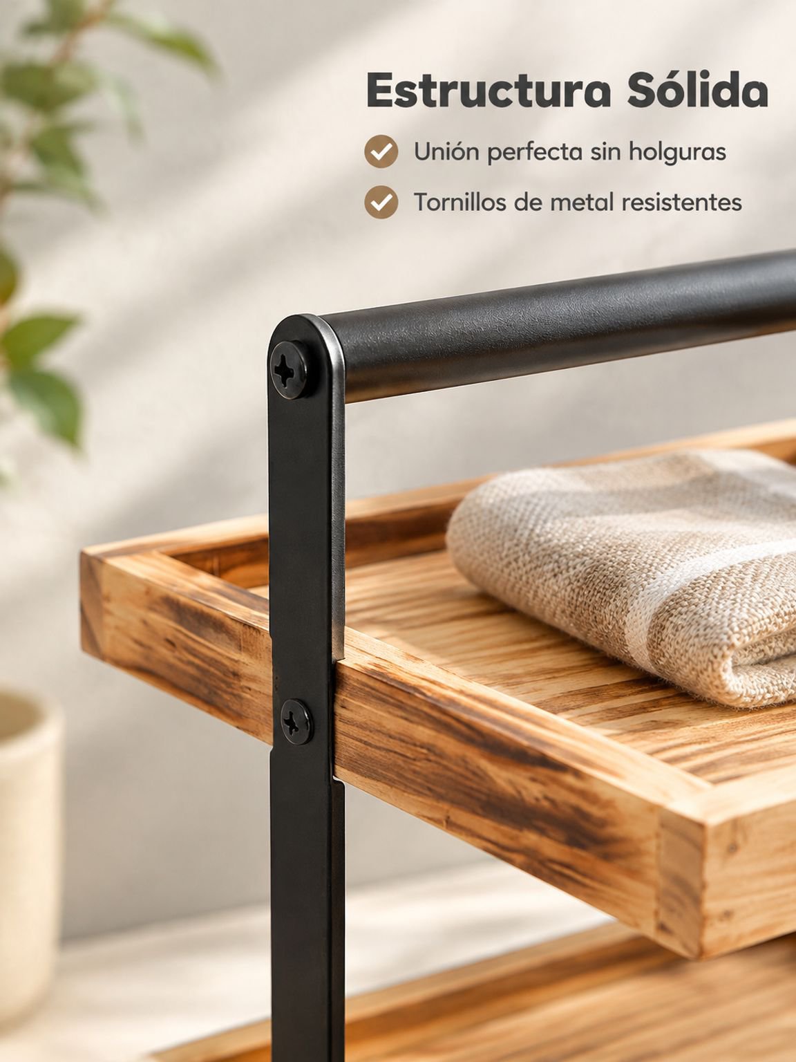 Estantería compacta para organizar artículos esenciales del baño
