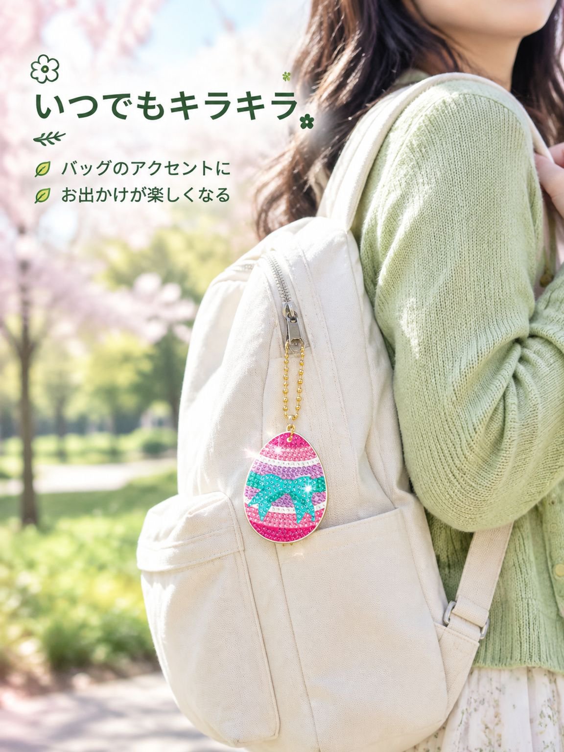 ダイヤモンドアートキーホルダー