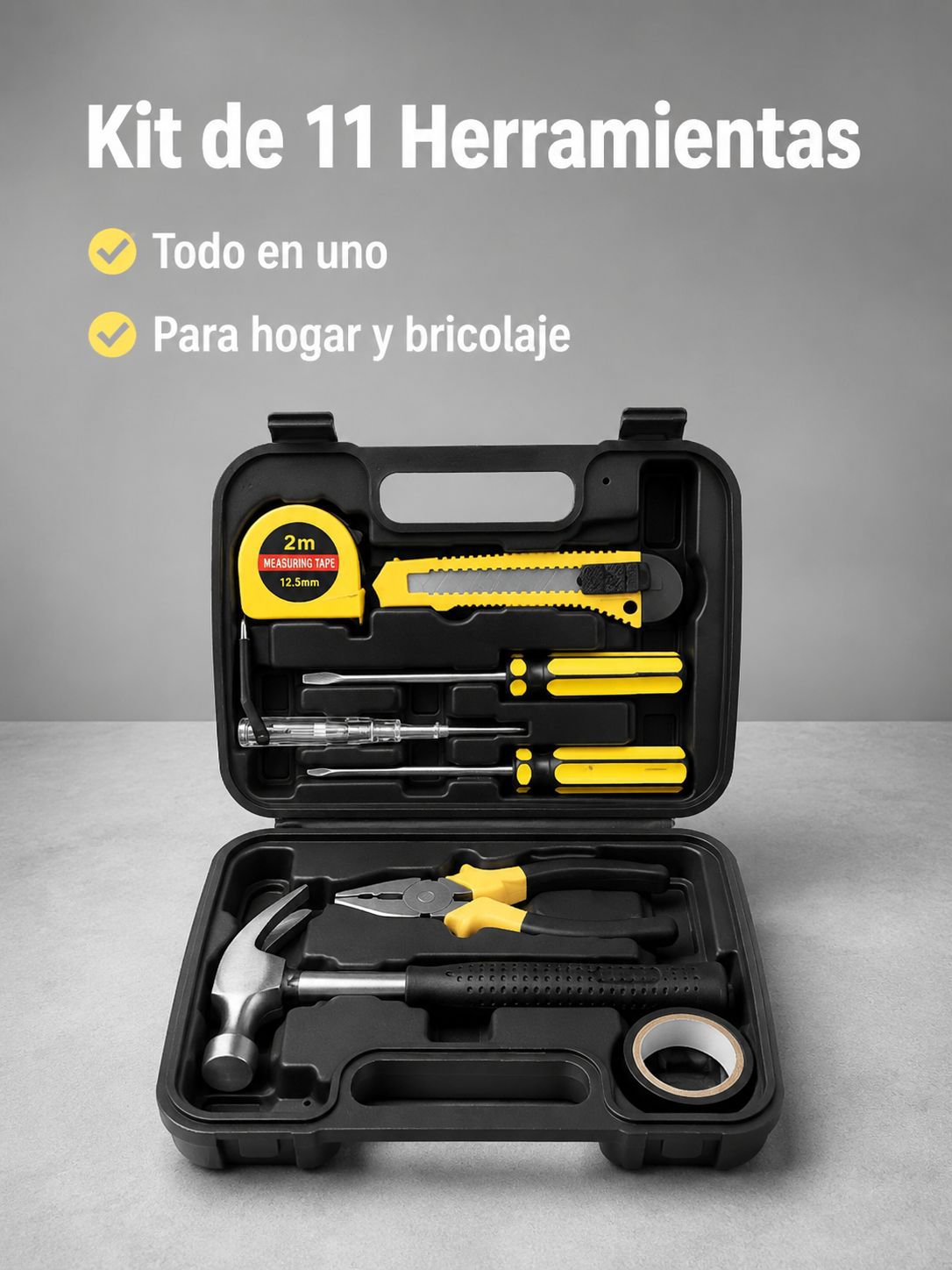 Set de herramientas de alicates y tornillos multifuncional para el hogar