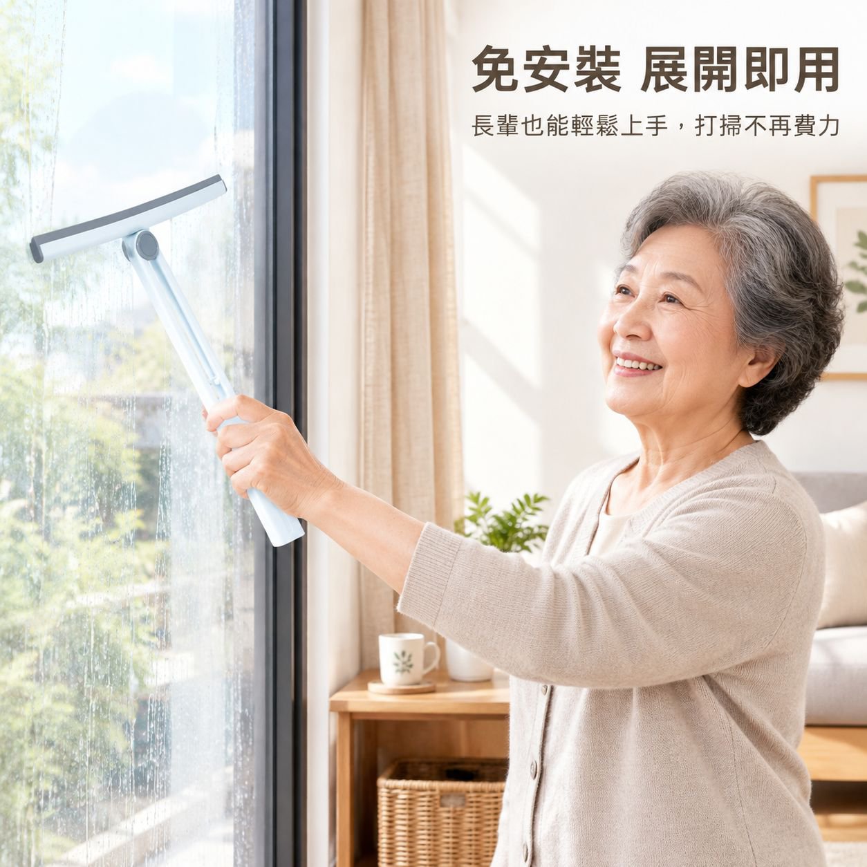 雙面窗戶玻璃清潔器 衛生間開荒保潔專用