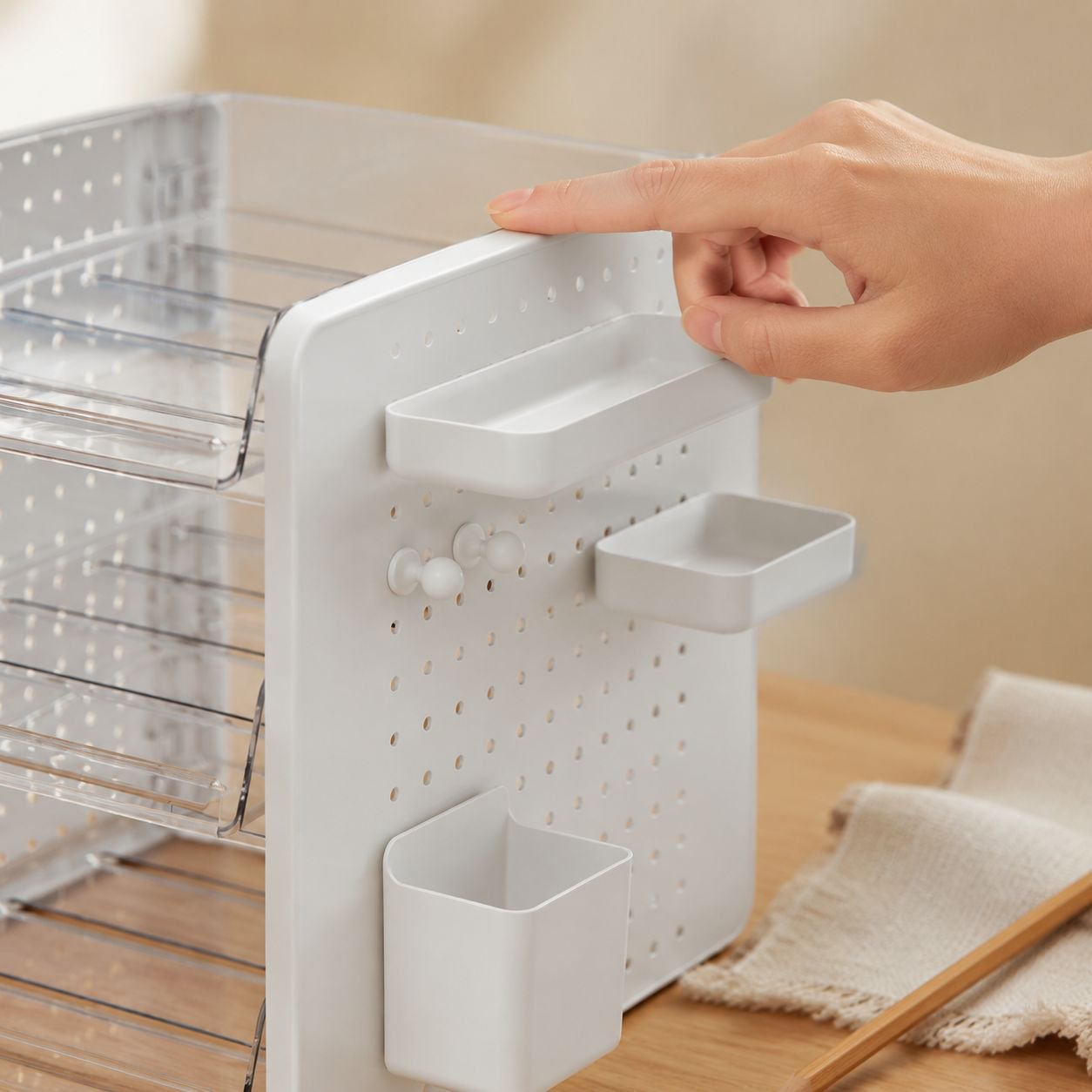 Creative storage solution for cosmetics and stationery