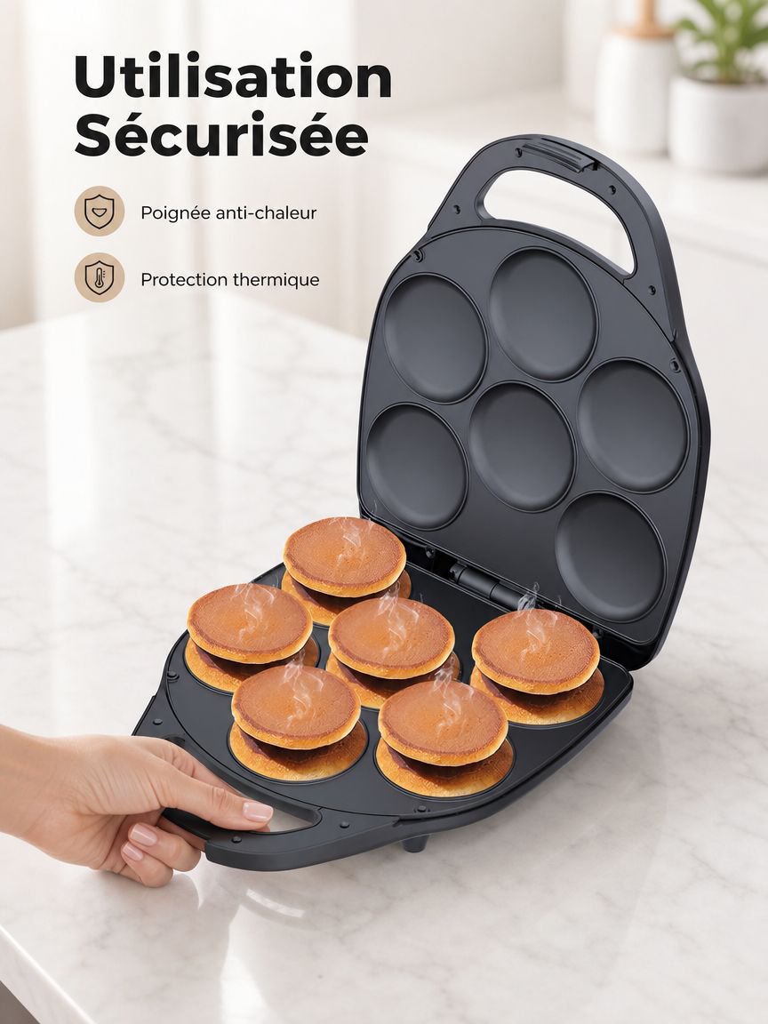 Appareil à pain, gâteau et hamburger multifonction pour le petit-déjeuner