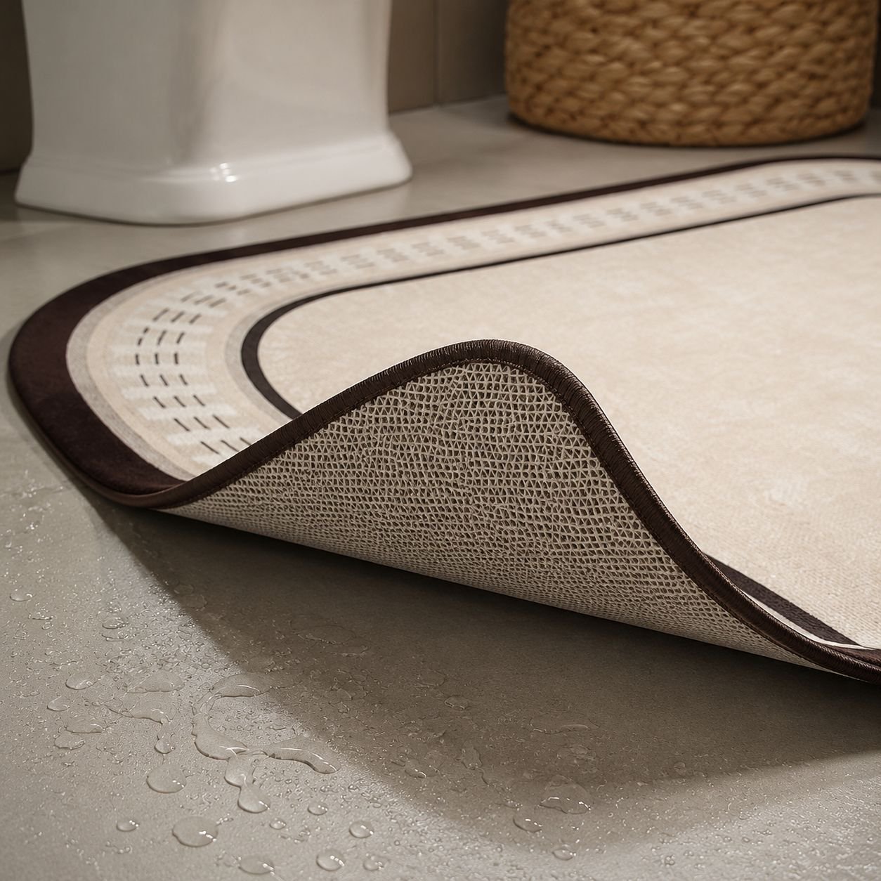 Luxury Diatom Mud Absorbent Bathroom Mat, Non-slip and Easy to Clean