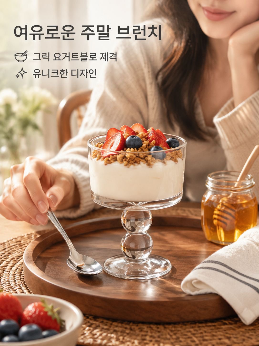 요구르트 커피 잔