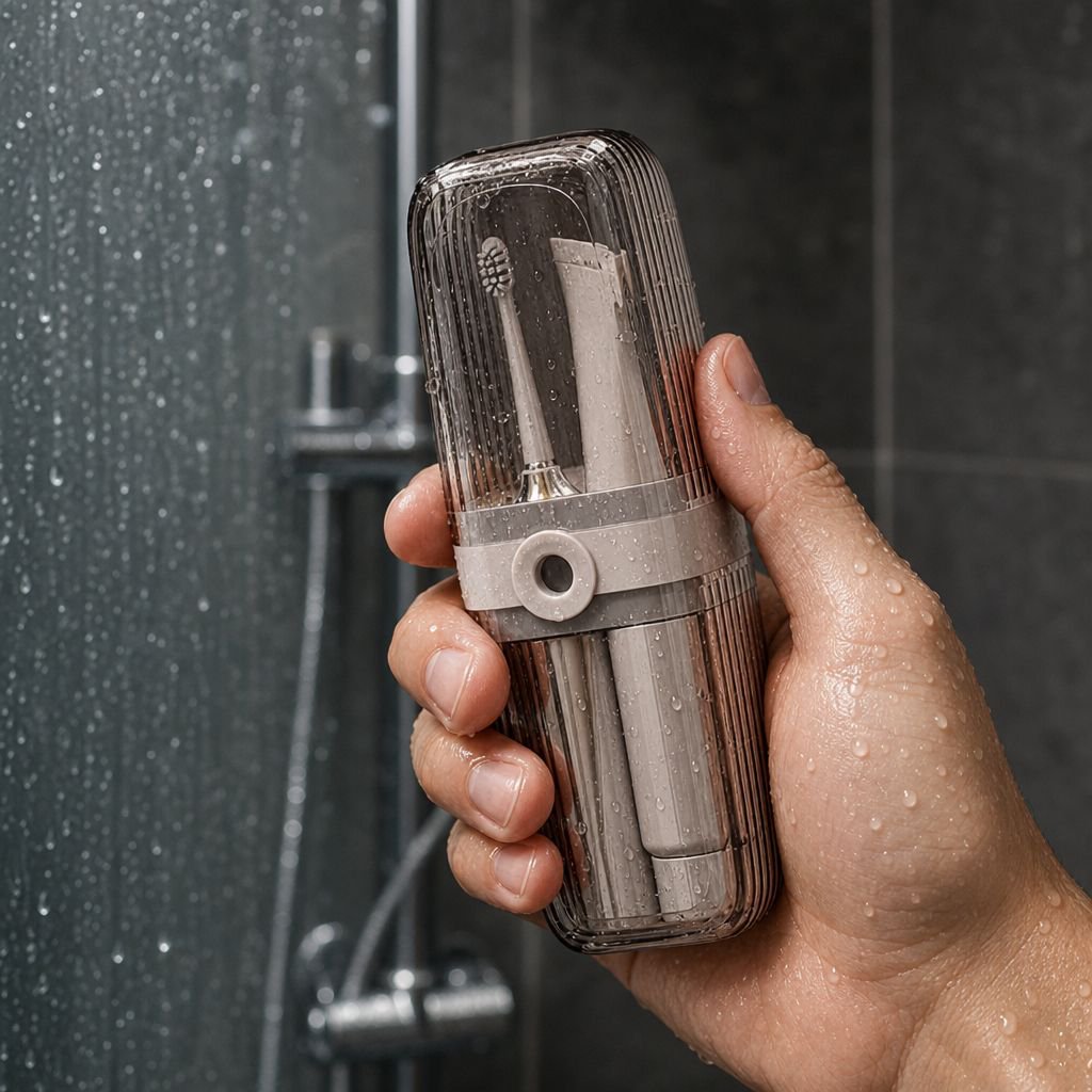 Accessoire de rangement pour brosse à dents et savon