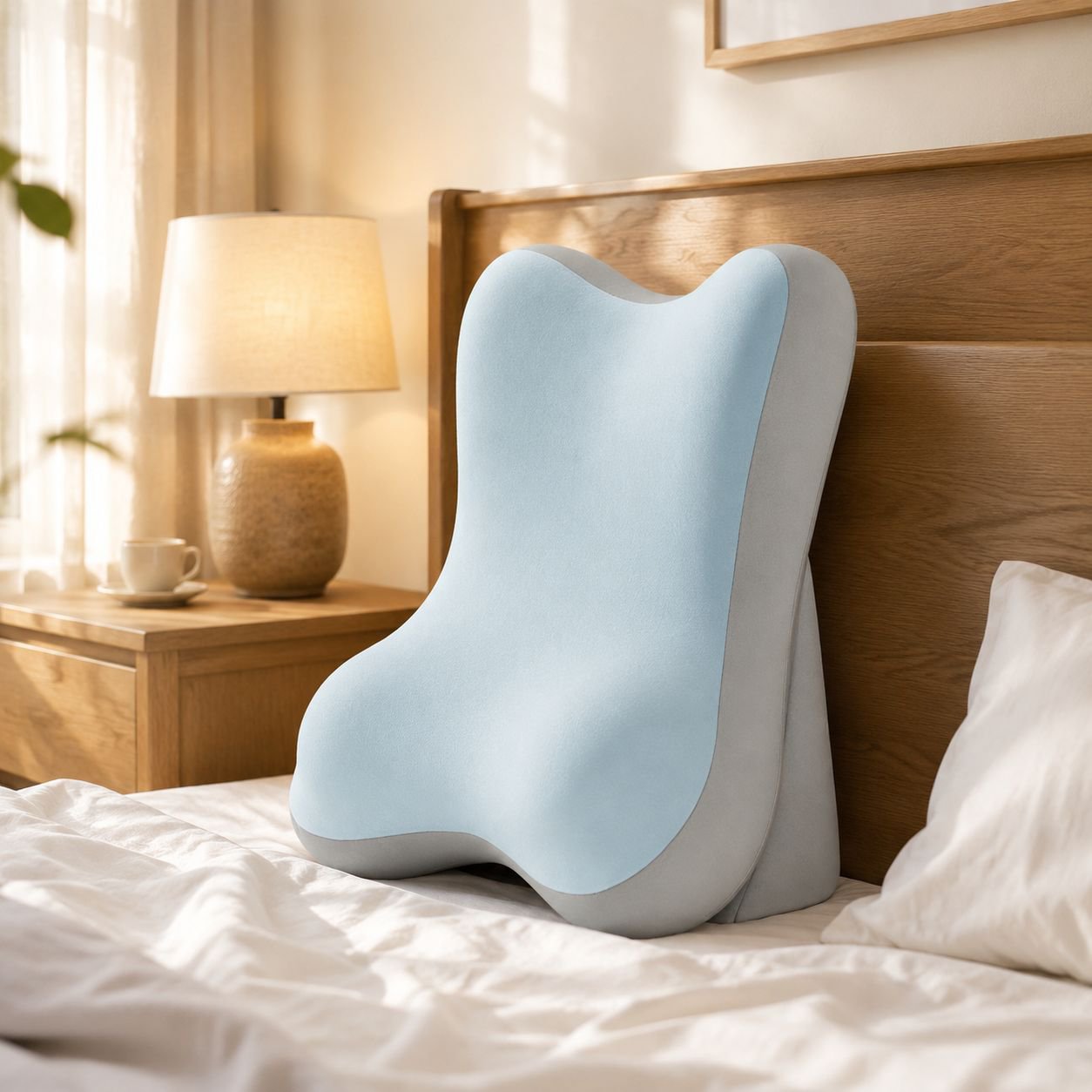 Headboard cushion can be adjusted to different slopes to protect the neck and waist. 