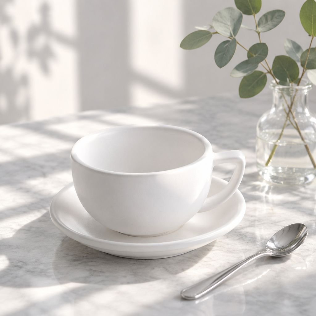 Matte ceramic coffee cup set