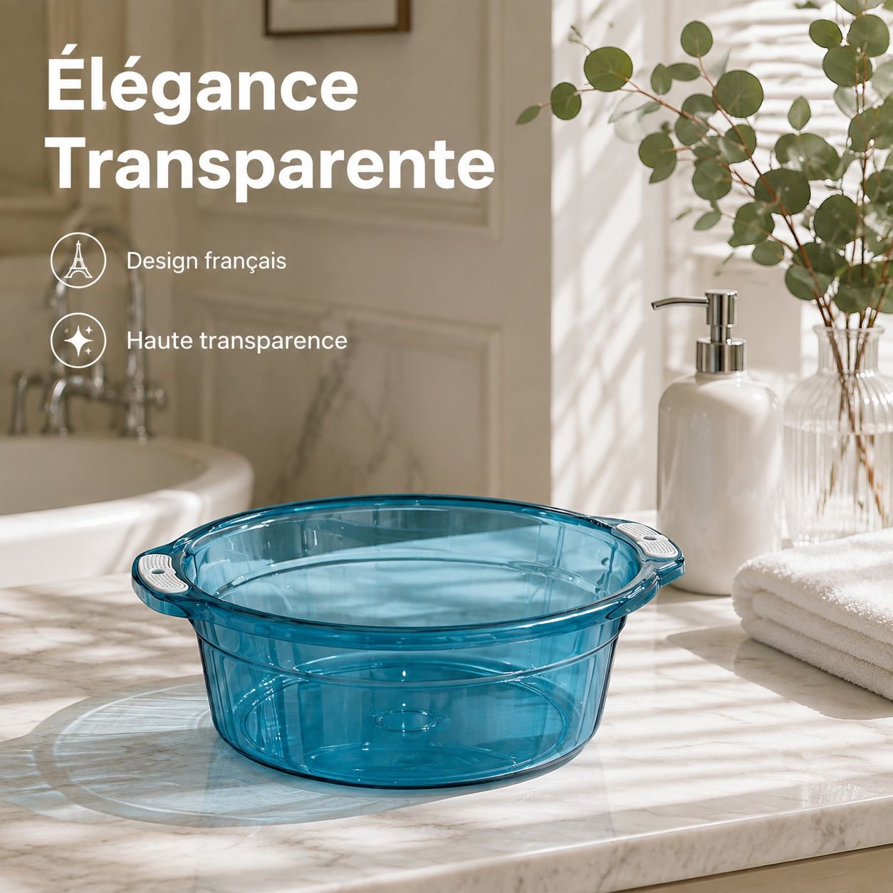 Grand bassin rond pour usage domestique