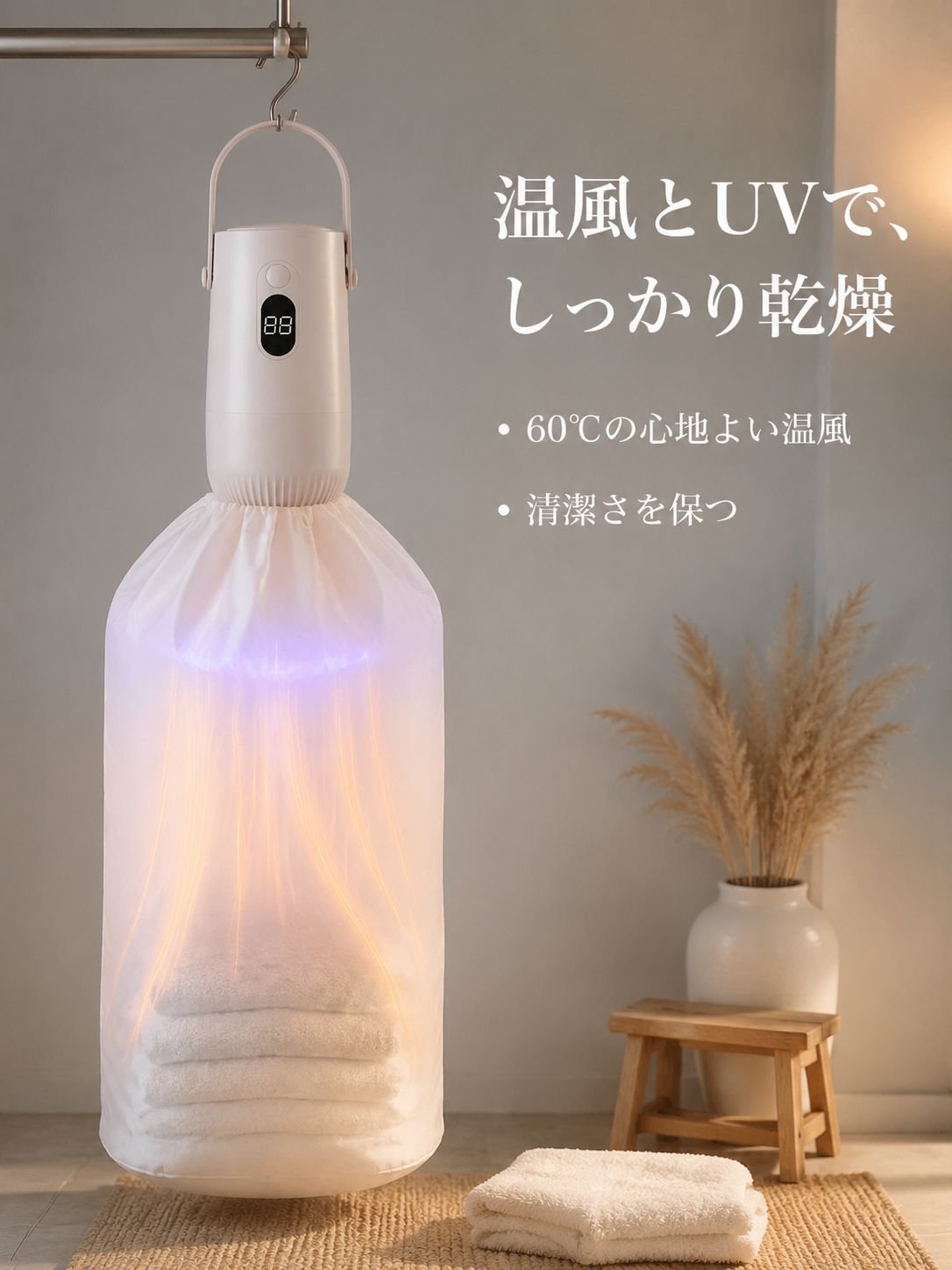 ポータブル衣類消毒乾燥機