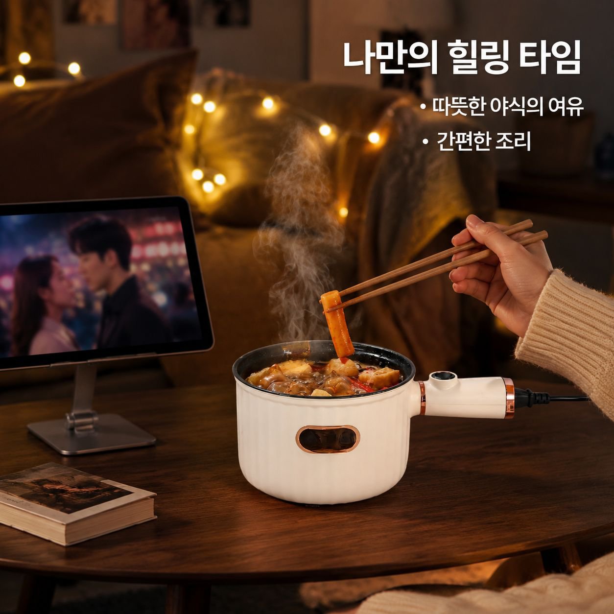 기숙사 전용 미니 다기능 전기냄비 올인원