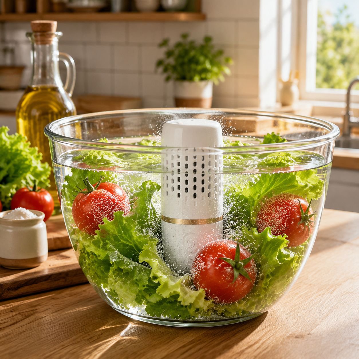 Limpiador portátil e inalámbrico de frutas y verduras
