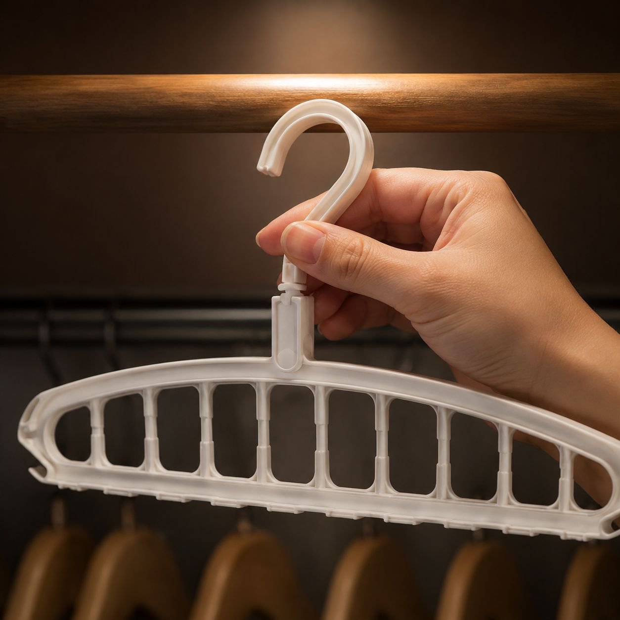 Damage-free hook holding bags and accessories