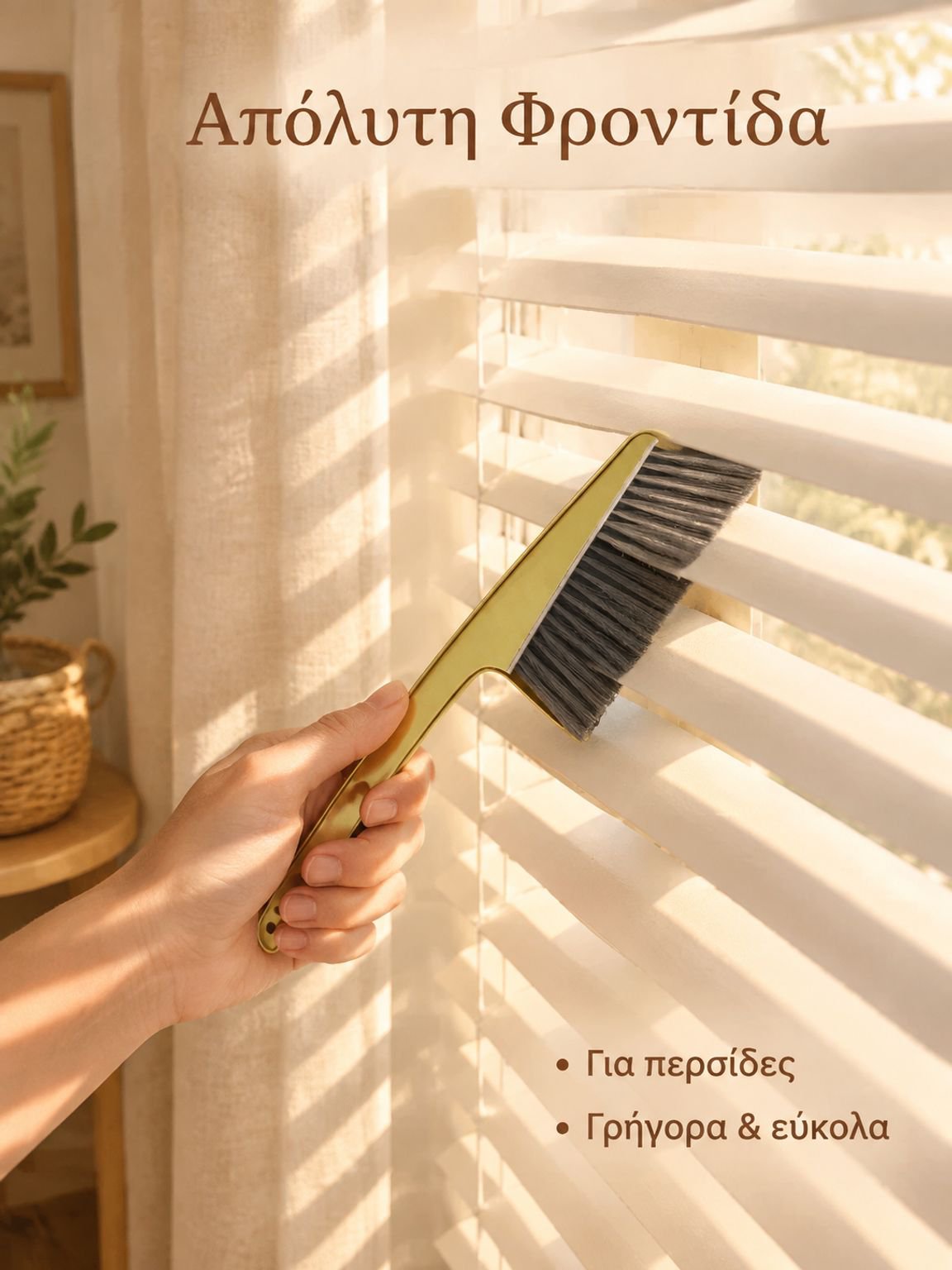 Πολυλειτουργική βούρτσα απομάκρυνσης σκόνης με οπές