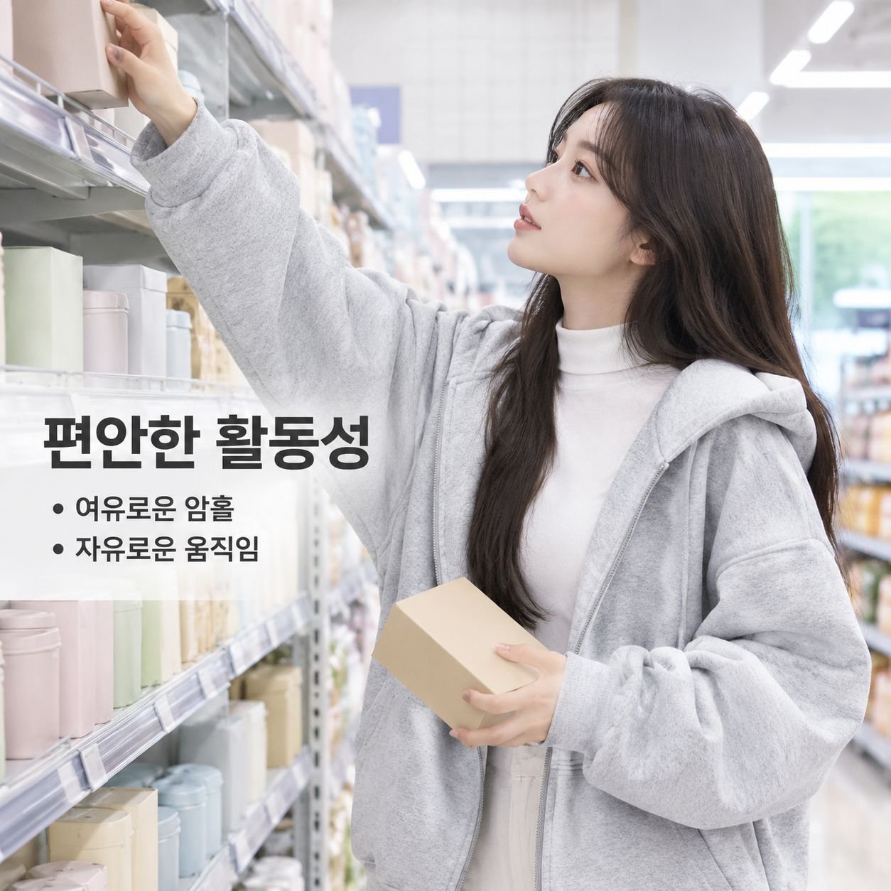 초가을용 여성 루즈핏 캐주얼 후드 재킷