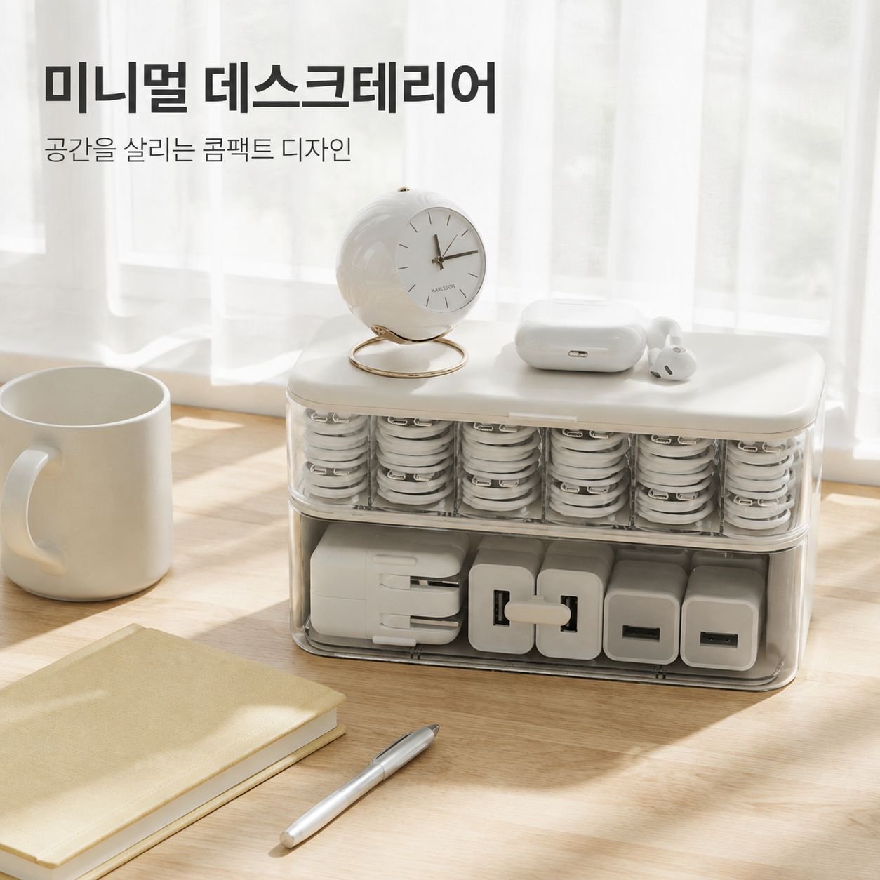 다기능 데스크탑 수납함