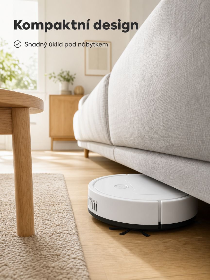 Domácí mini inteligentní robotický vysavač