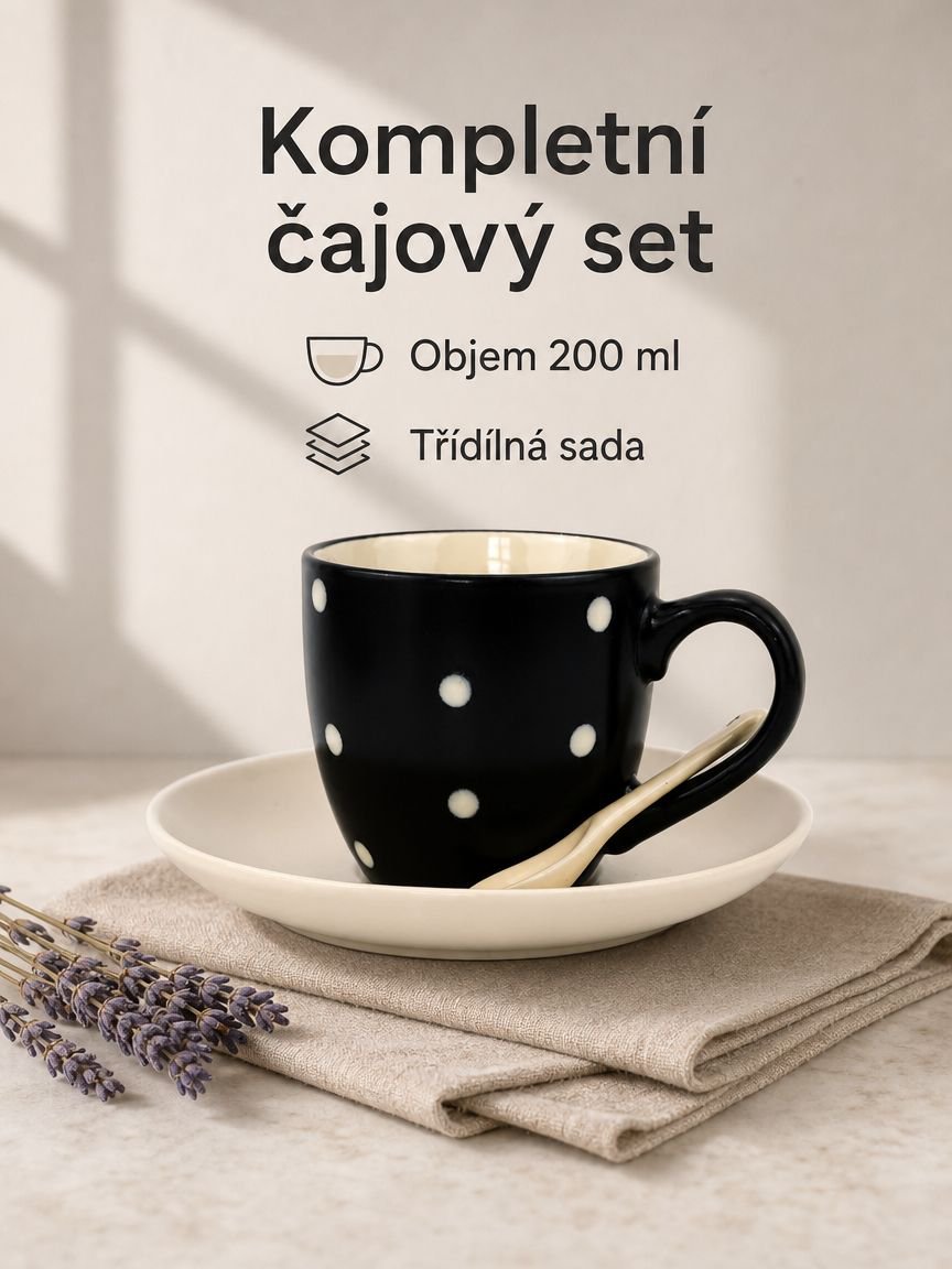 Sada keramických hrnků