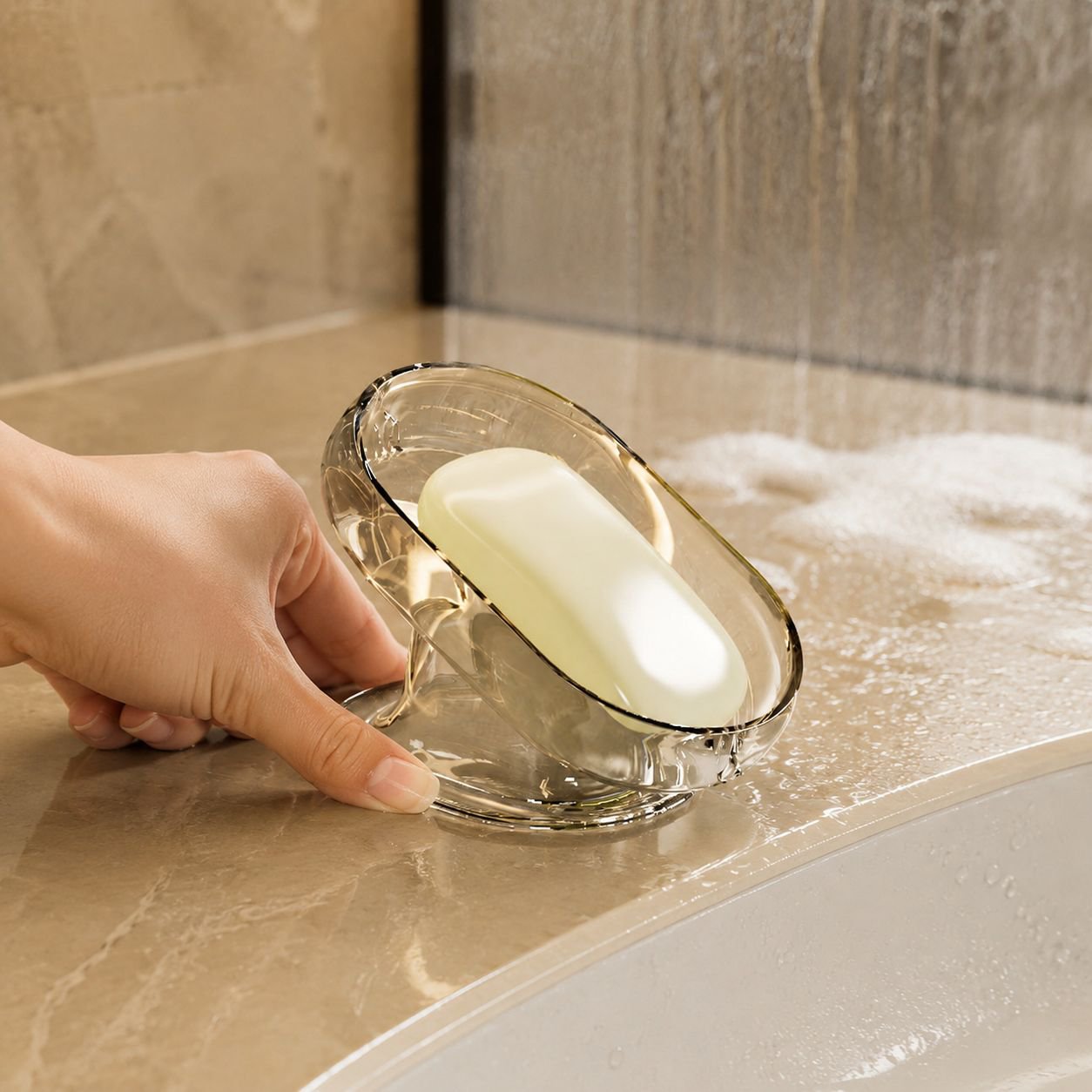 Modern Style Large Soap Dish for Home Use