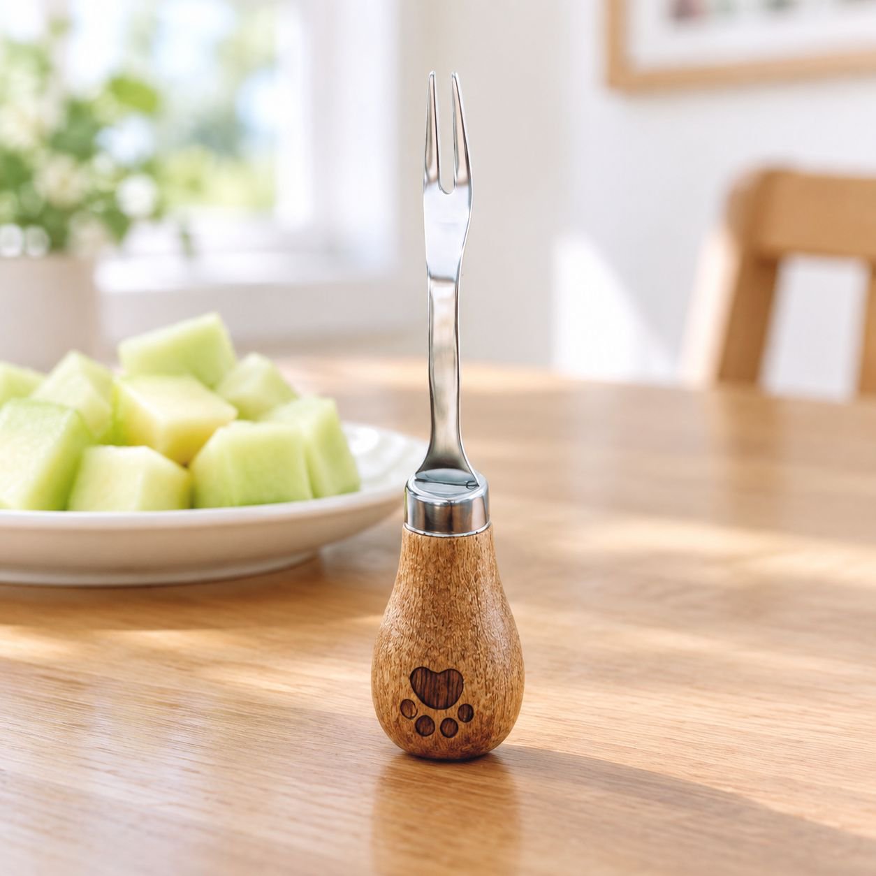 Fruit fork stainless steel fruit pick household baby cute fruit plug storage jar small fork set