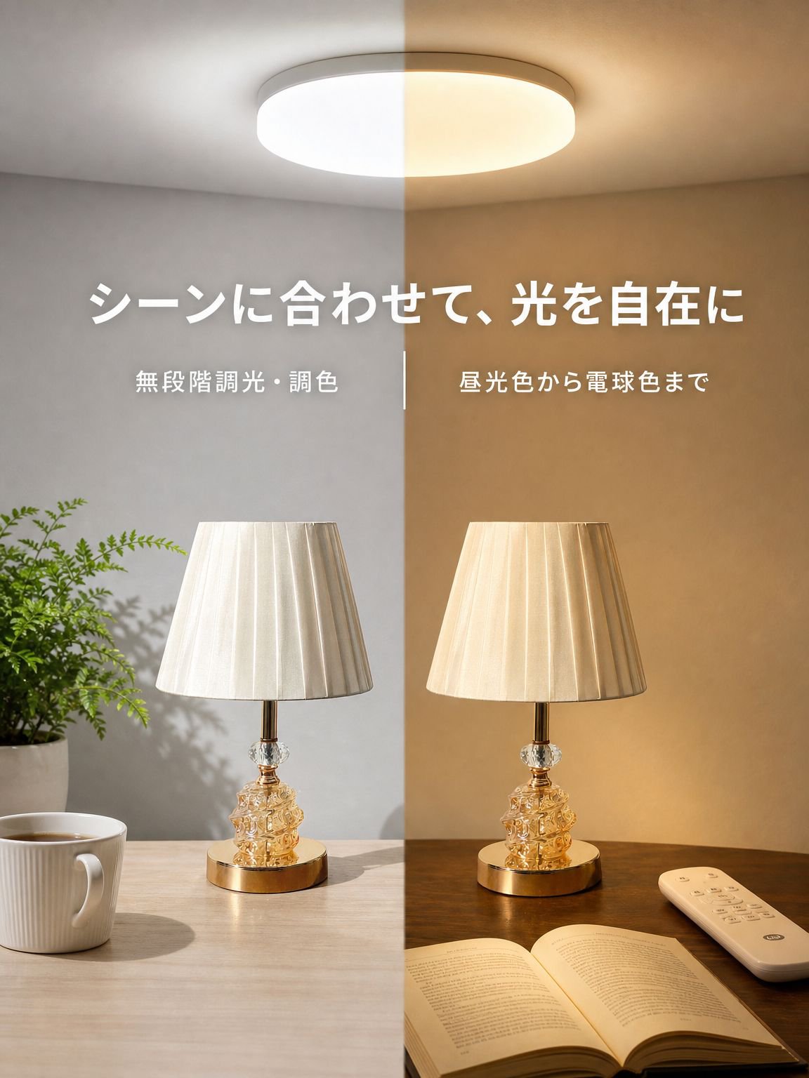 モダンスタイル寝室LED照明