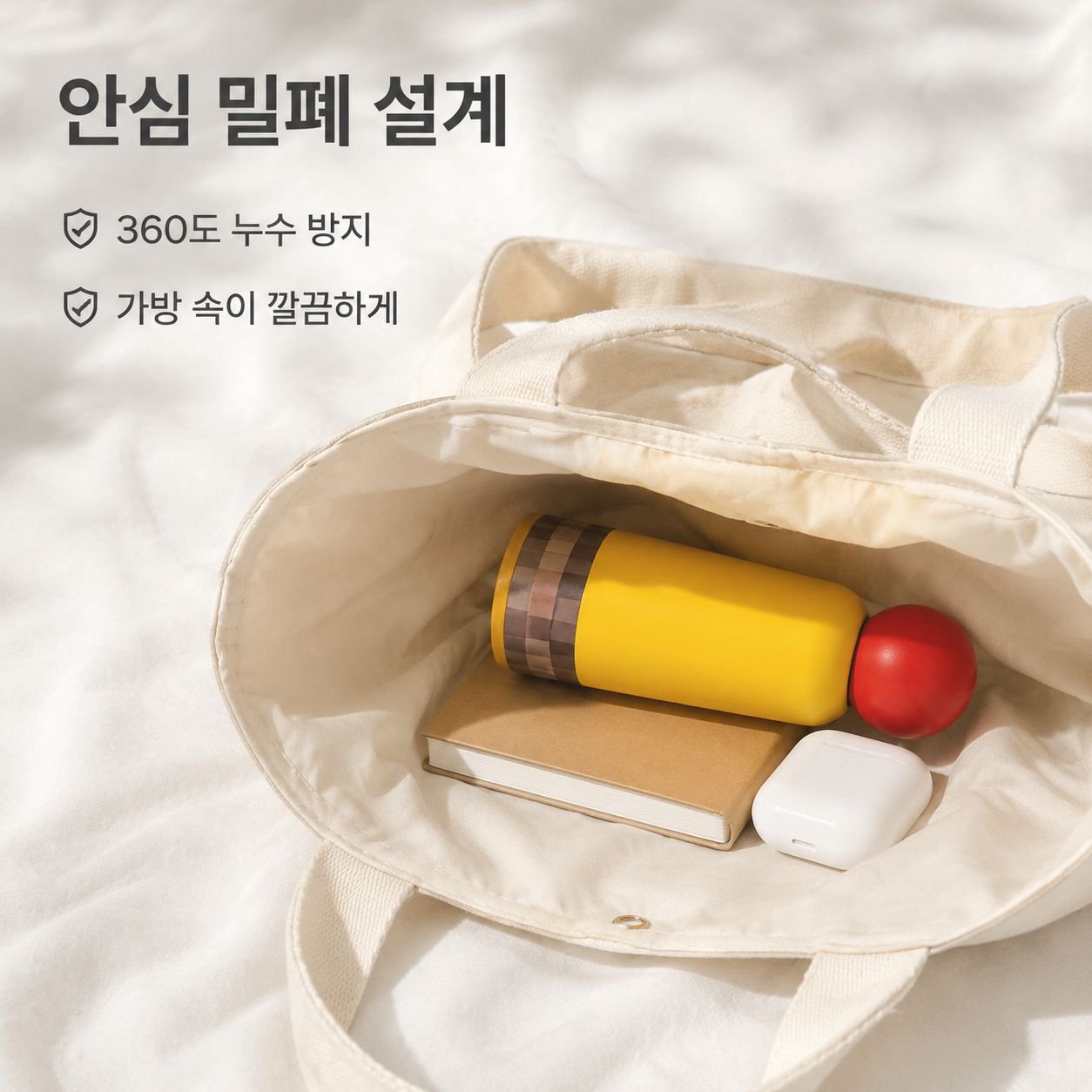 작고 휴대하기 좋은 보온병