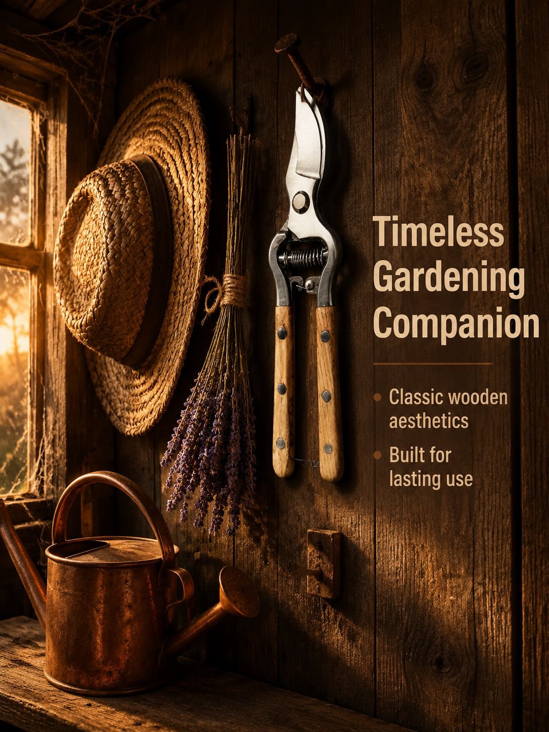 Versatile garden scissors suitable for flowers and shrubs