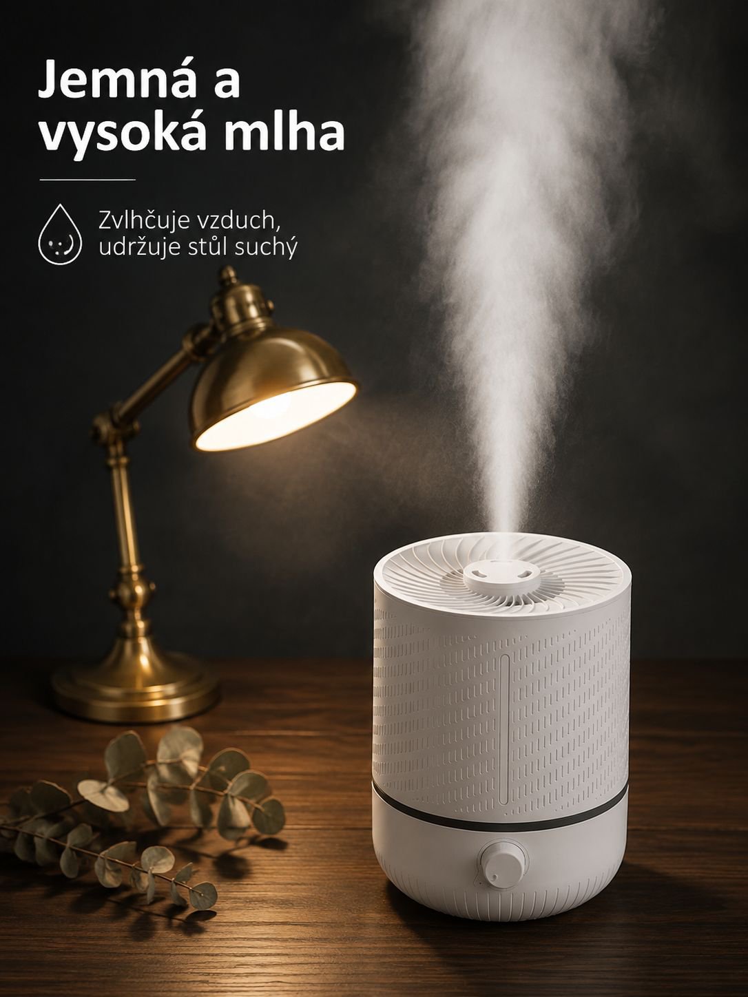 Tichý domácí zvlhčovač vzduchu