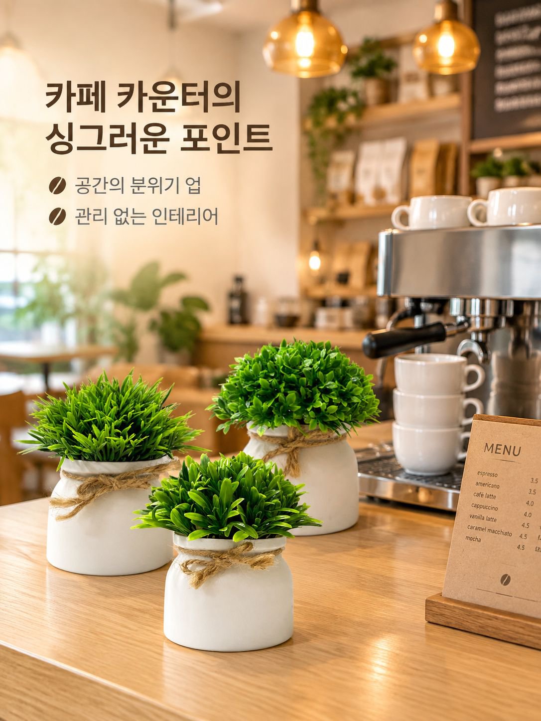 반구형 인조 식물 화분