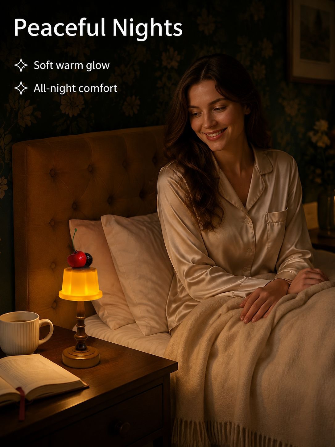 Creative Birthday Gift Women's Bedside Night Light Ambient Sleep Lamp
